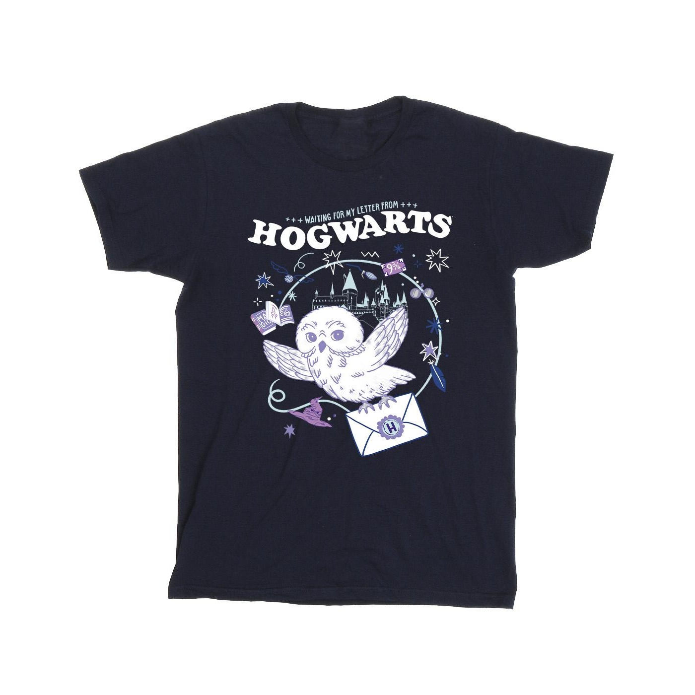 Harry Potter Girls Owl Letter From Hogwarts Cotton T-Shirt (BI21843) - Picture 6 of 11