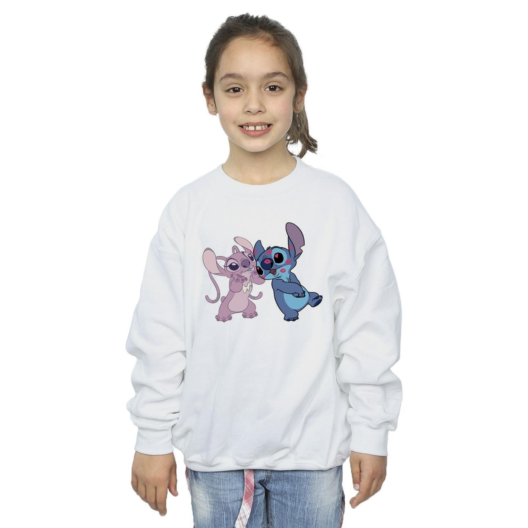 Disney Girls Lilo & Stitch Kisses Sweatshirt (BI22480) - Picture 15 of 16