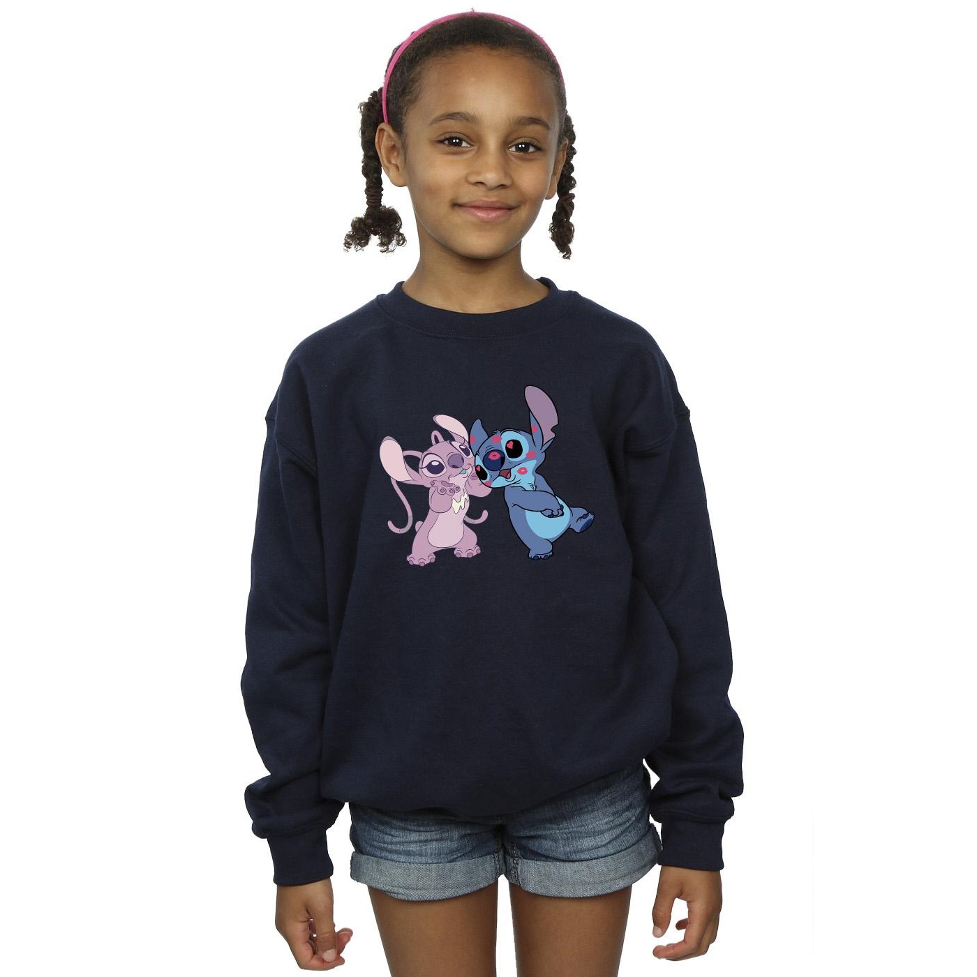 Disney Girls Lilo & Stitch Kisses Sweatshirt (BI22480) - Picture 7 of 16