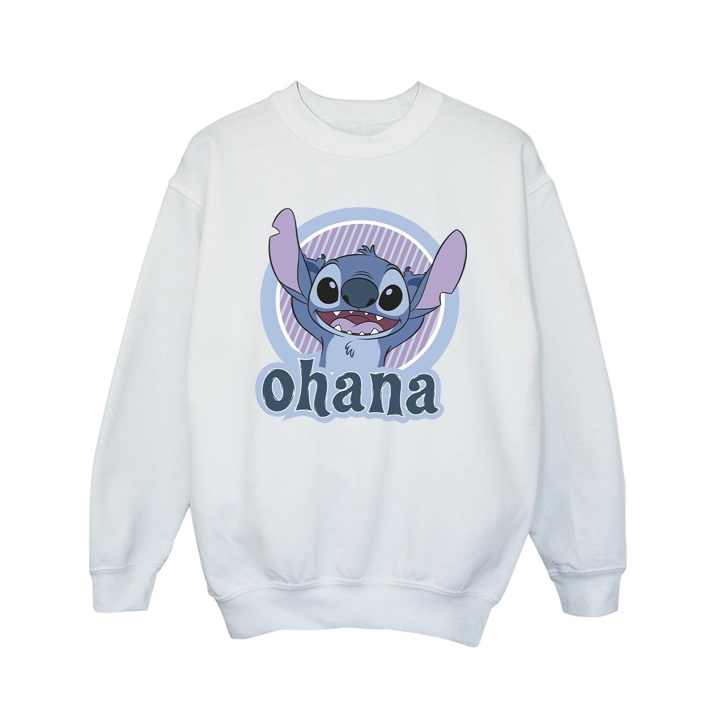 Disney Girls Lilo And Stitch Ohana Circle Sweatshirt (BI22609) - Picture 10 of 12