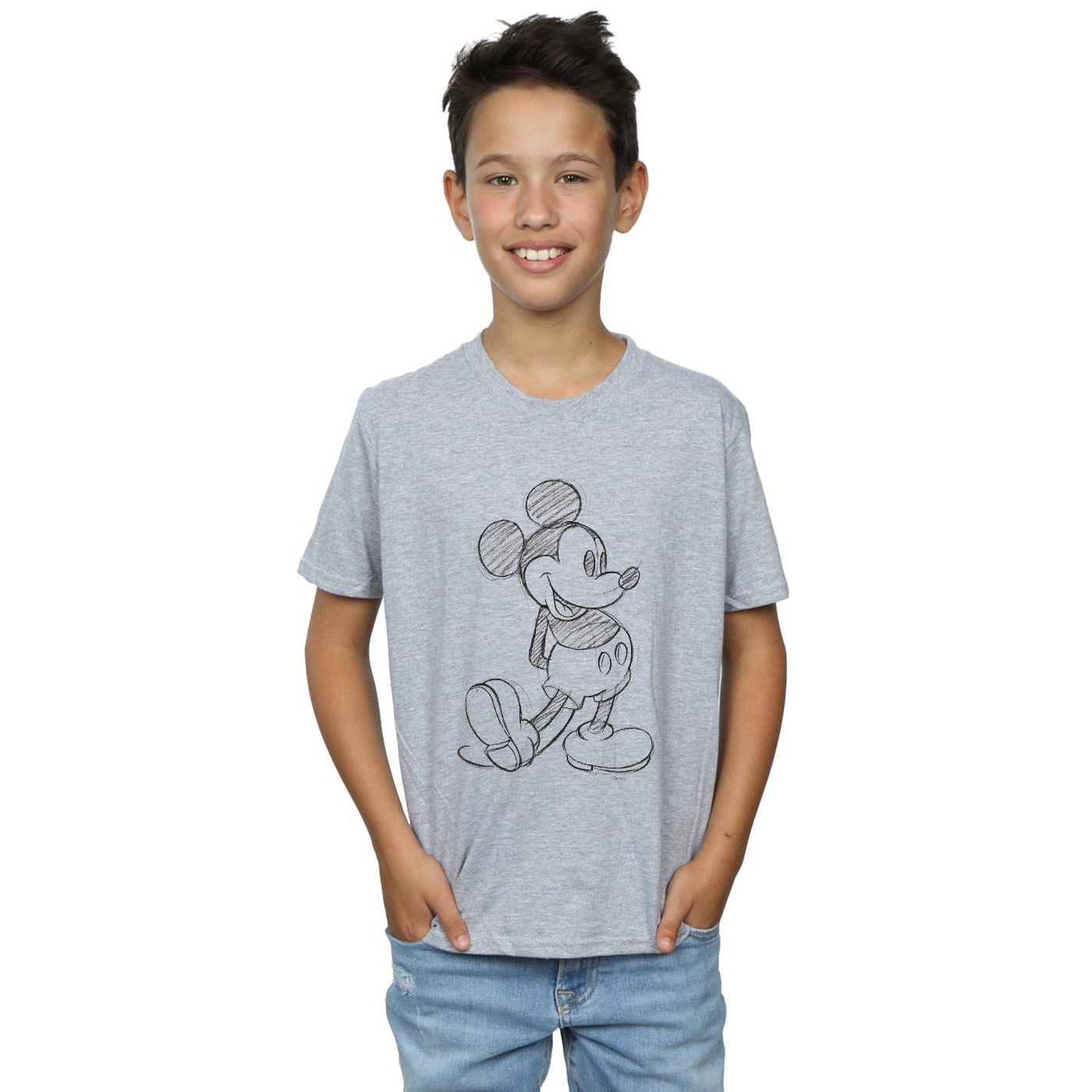 Disney Boys Mickey Mouse Sketch Kick T-Shirt (BI27447) - Picture 5 of 9