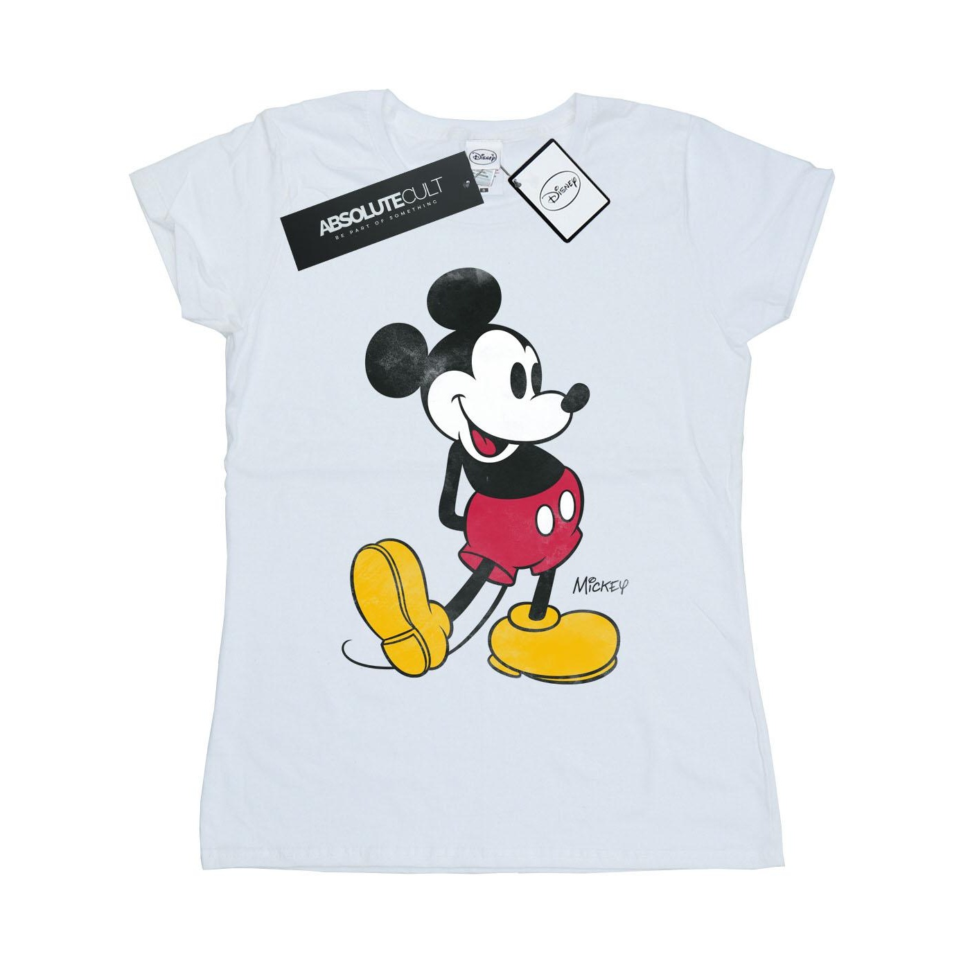 Disney Dam/Dam Mickey Mouse Classic Kick T-shirt i bomull
