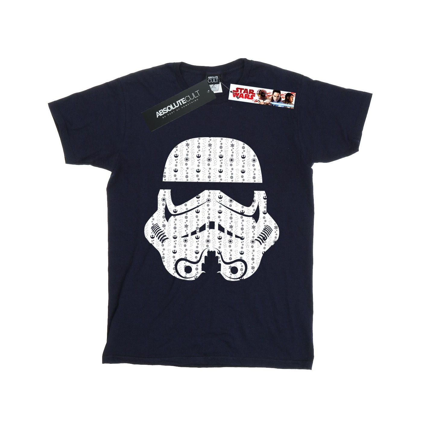 Star Wars Pojkar Jul Stormtrooper Hjälm T-shirt