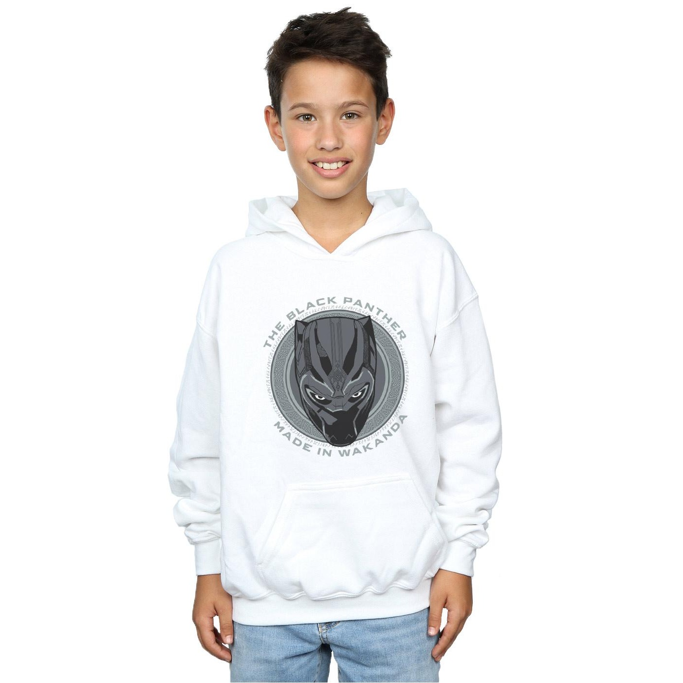 Marvel - Sweat à capuche MADE boutiques IN WAKANDA - Garçon (BI3700)