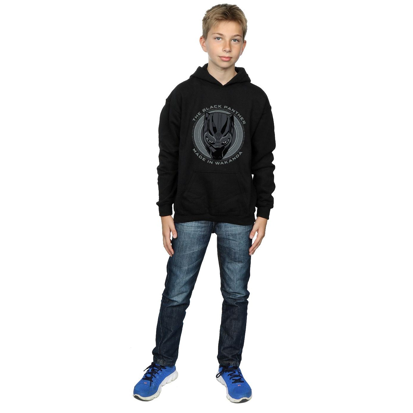 Marvel - Sweat à soldes capuche MADE IN WAKANDA - Garçon (BI3700)