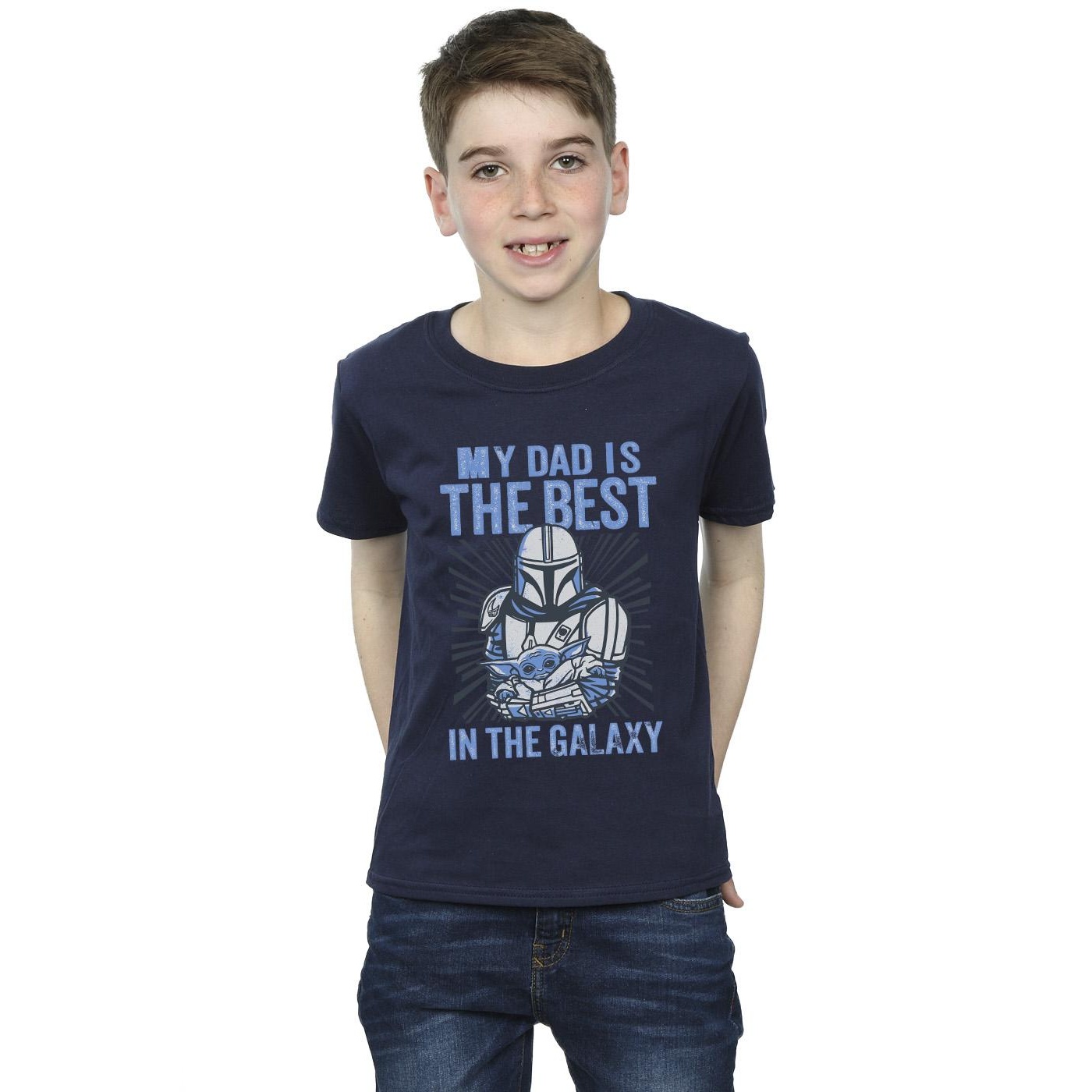 Star Wars Boys Mandalorian Best Dad T-Shirt (BI37964) - Picture 6 of 14