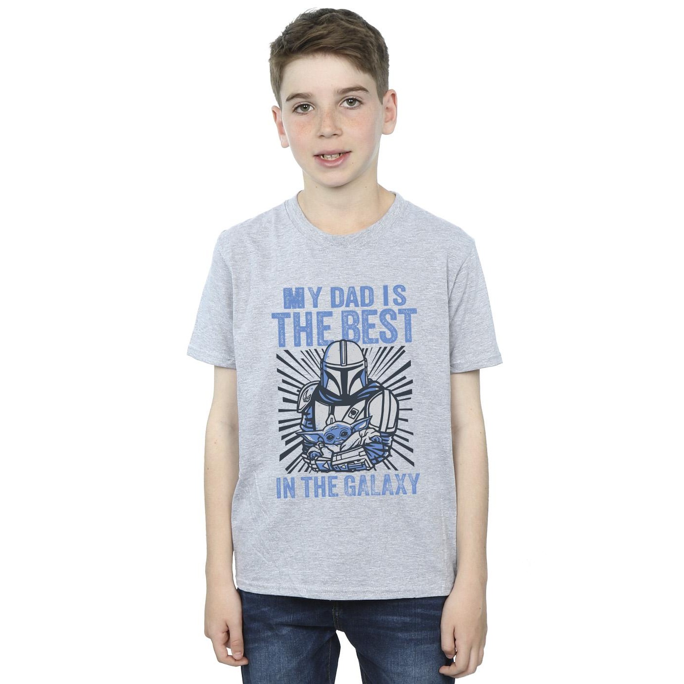 Star Wars Boys Mandalorian Best Dad T-Shirt (BI37964) - Picture 9 of 14