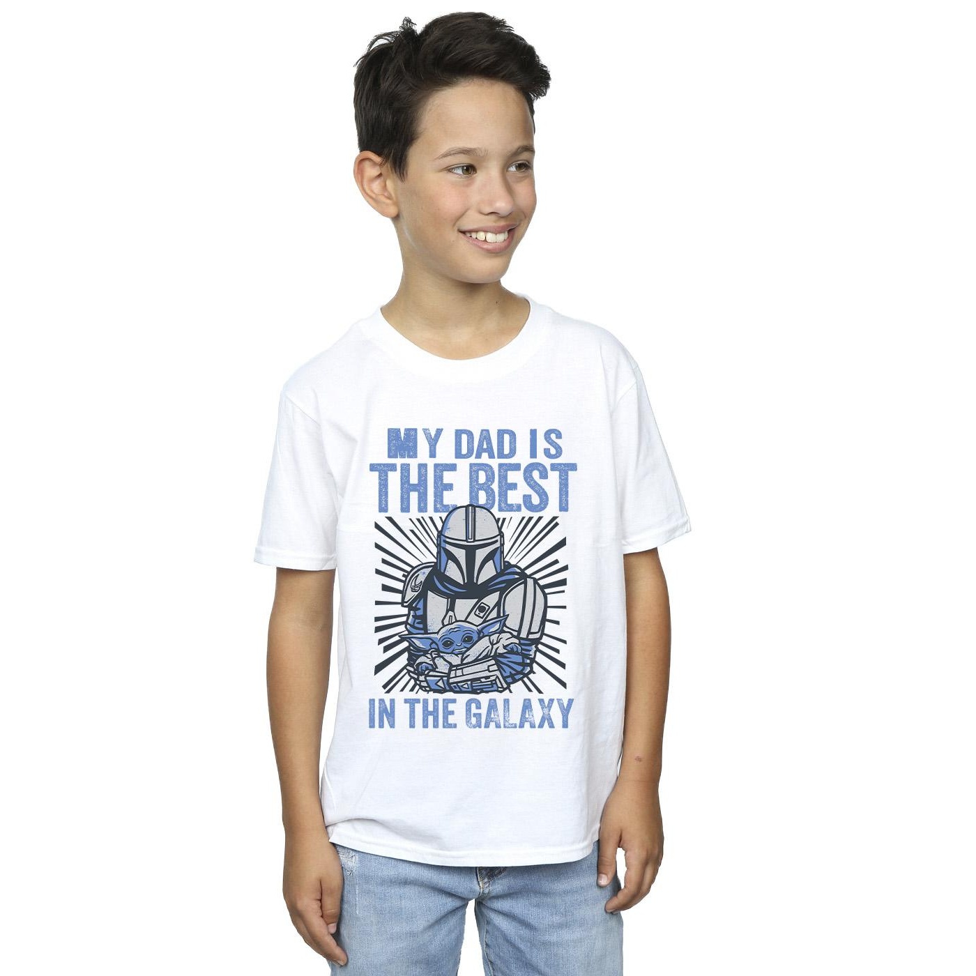 Star Wars Boys Mandalorian Best Dad T-Shirt (BI37964) - Picture 13 of 14