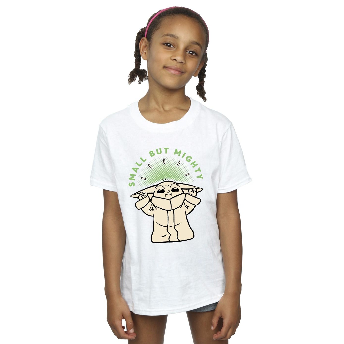 Star Wars - T-shirt THE MANDALORIAN SMALL BUT officiel MIGHTY - Fille (BI39532)