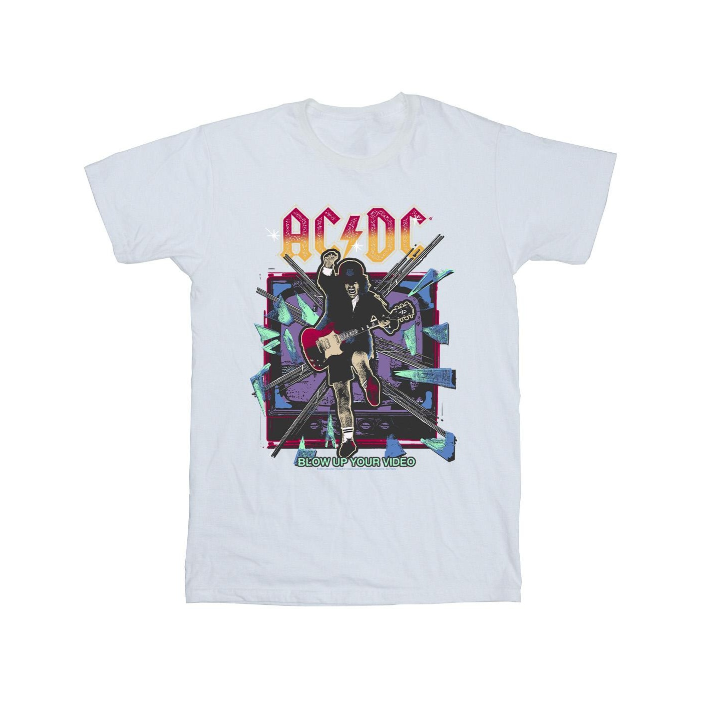 ACDC Boys Blow Up Your Video Jump T-Shirt (BI4056) - Picture 5 of 8
