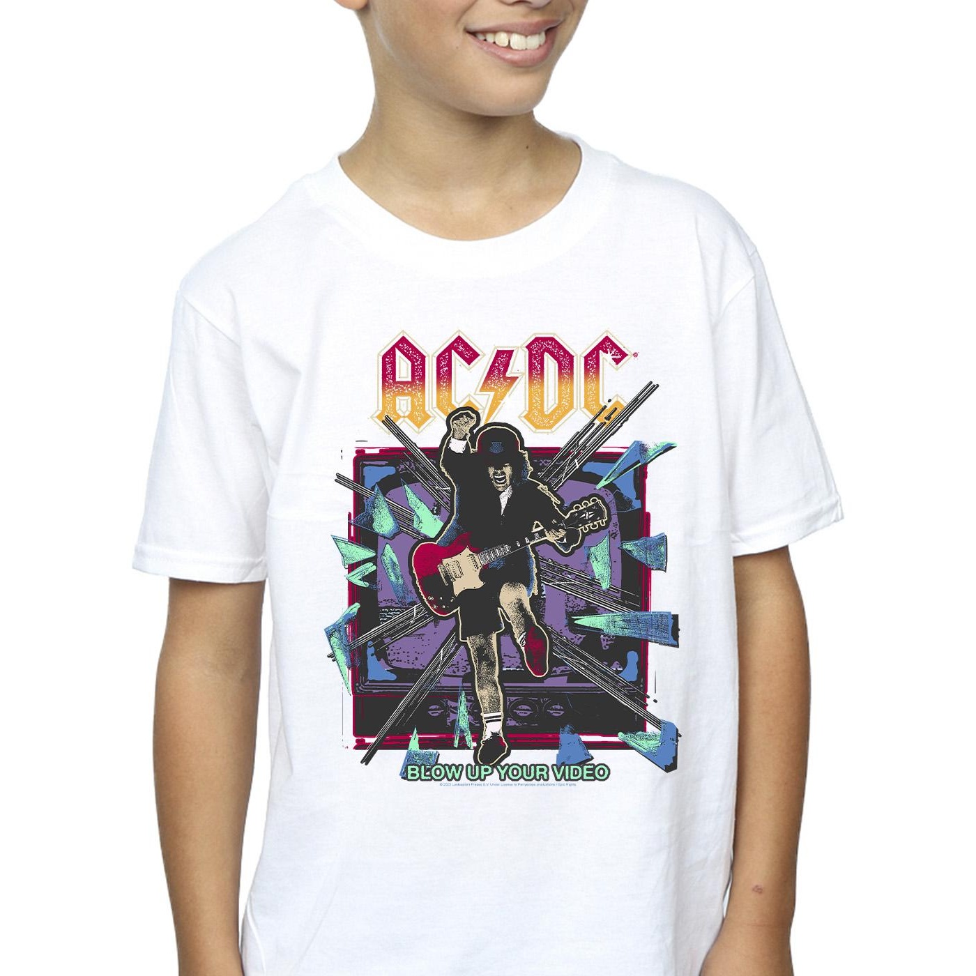 ACDC Boys Blow Up Your Video Jump T-Shirt (BI4056) - Picture 7 of 8