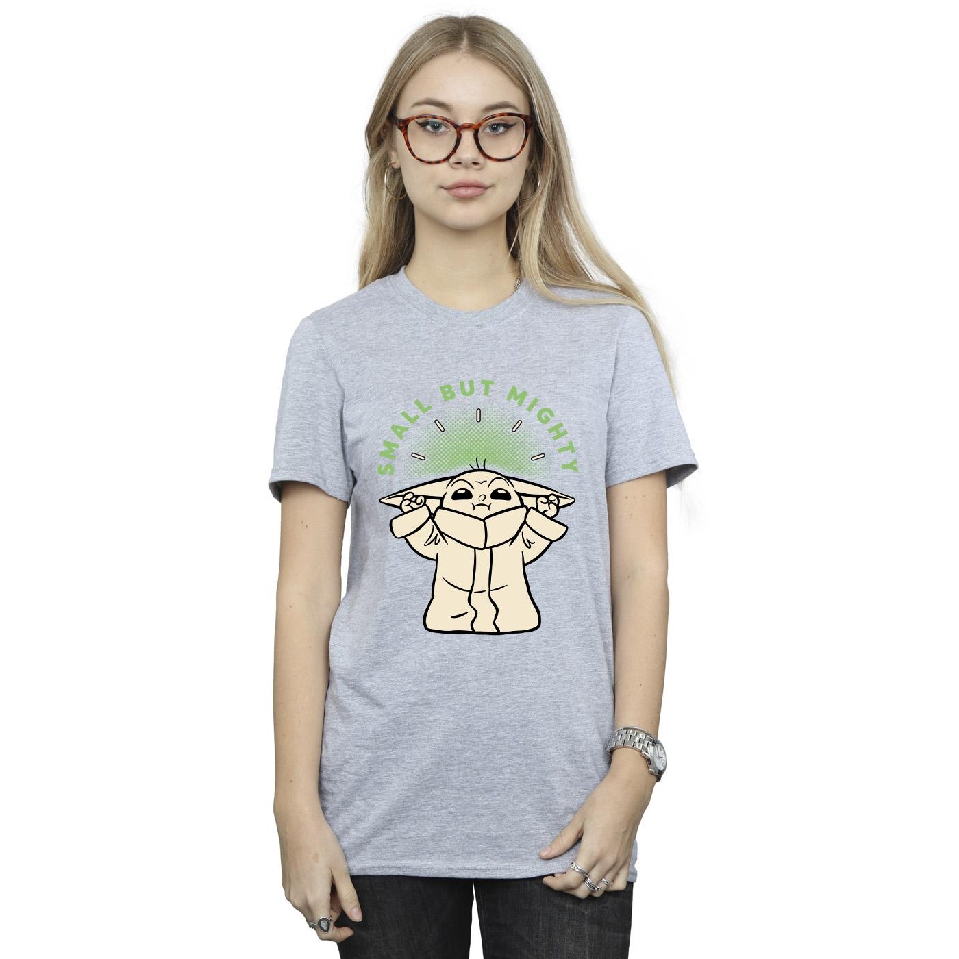 Star Wars - T-shirt THE MANDALORIAN SMALL BUT MIGHTY - Femme (BI45891) économies