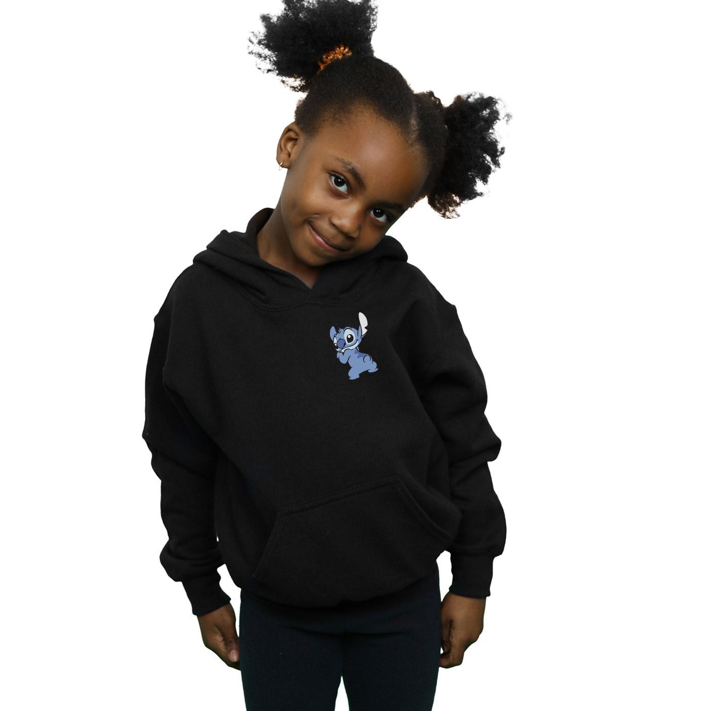 Disney Girls Lilo And Stitch Stitch Backside Breast Print Hoodie (BI5297) - Picture 5 of 9