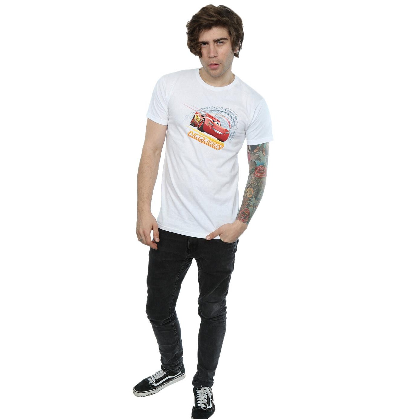Cars Mens Lightning McQueen Cotton T-Shirt (BI596) - Picture 9 of 10