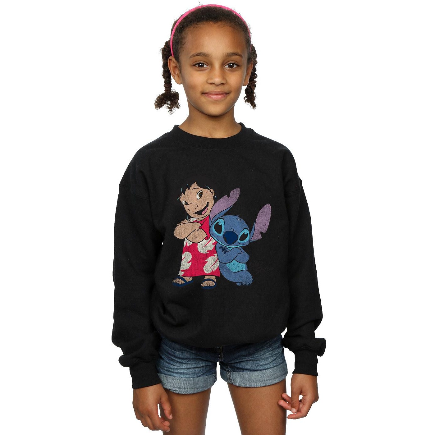 Lilo & Stitch Girls Classic Sweatshirt (BI985) - Picture 9 of 12