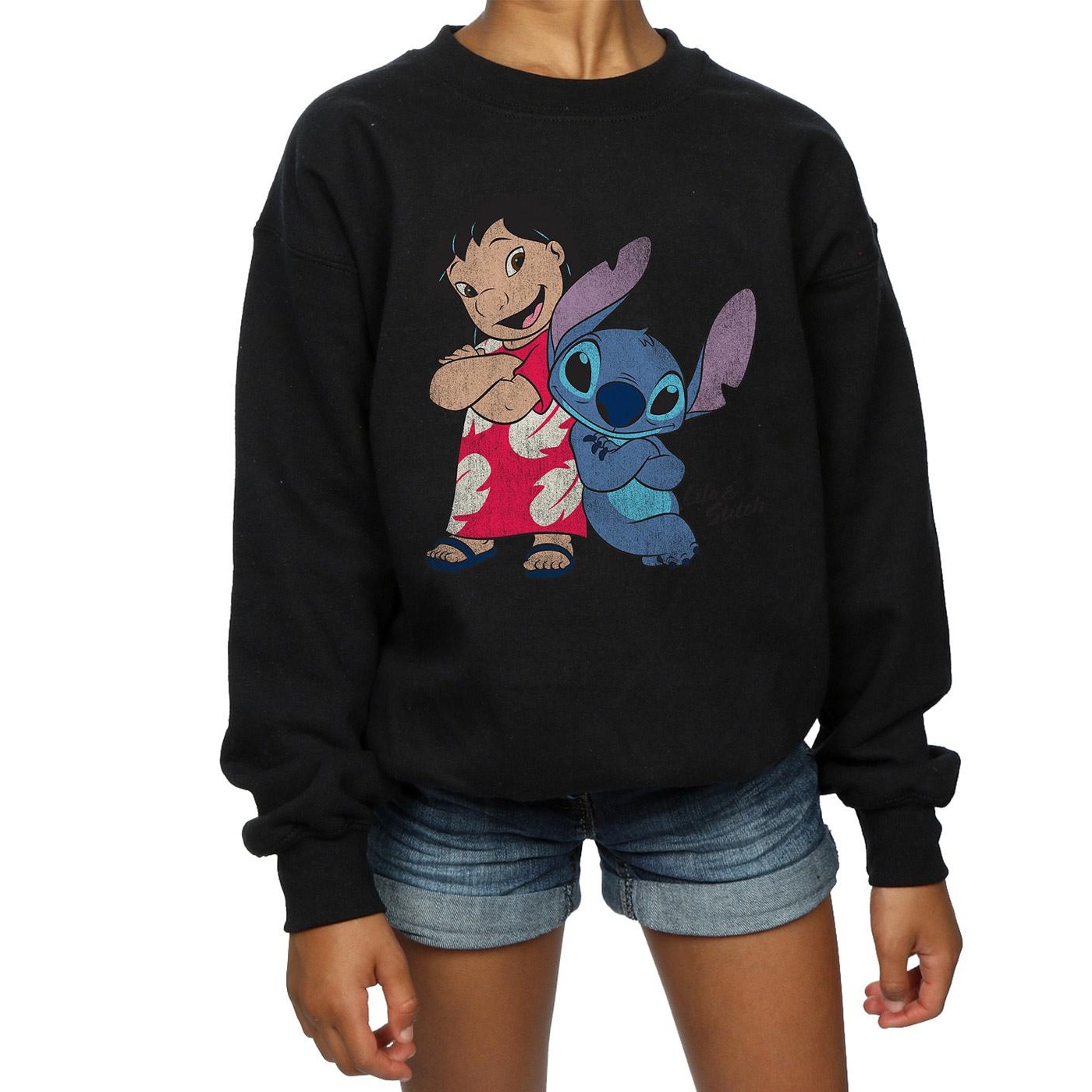 Lilo & Stitch Girls Classic Sweatshirt (BI985) - Picture 10 of 12