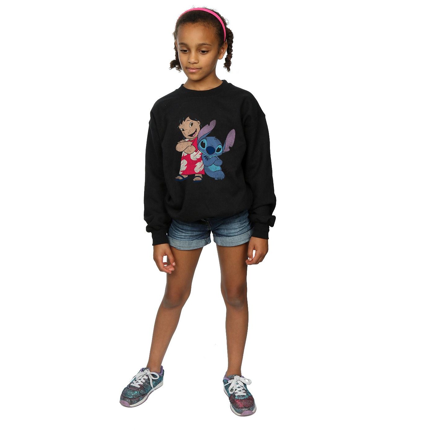 Lilo & Stitch Girls Classic Sweatshirt (BI985) - Picture 11 of 12