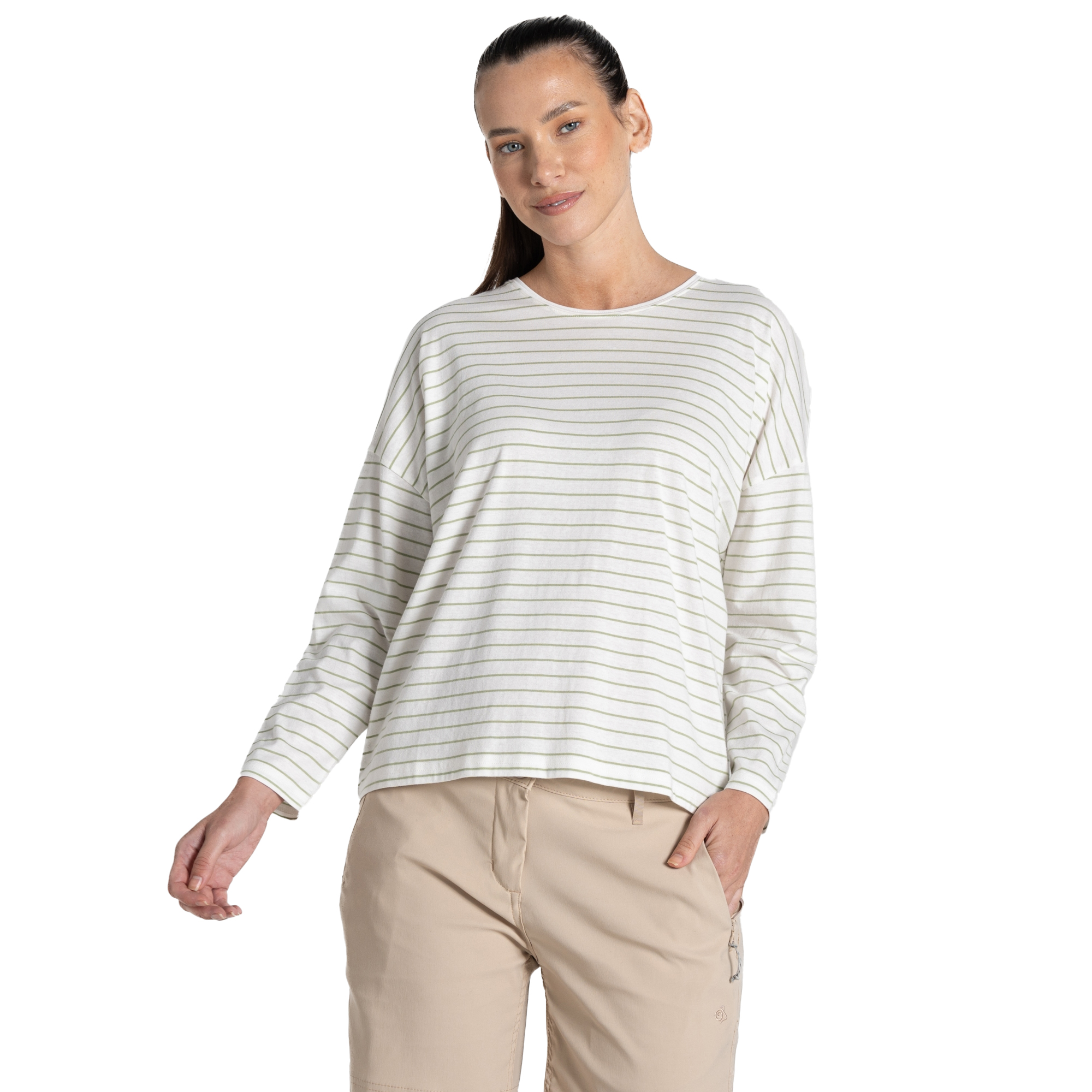 Craghoppers Damen/Ladies Kielder gestreiftes Langarm T-Shirt CG2245 - Bild 5 von 13