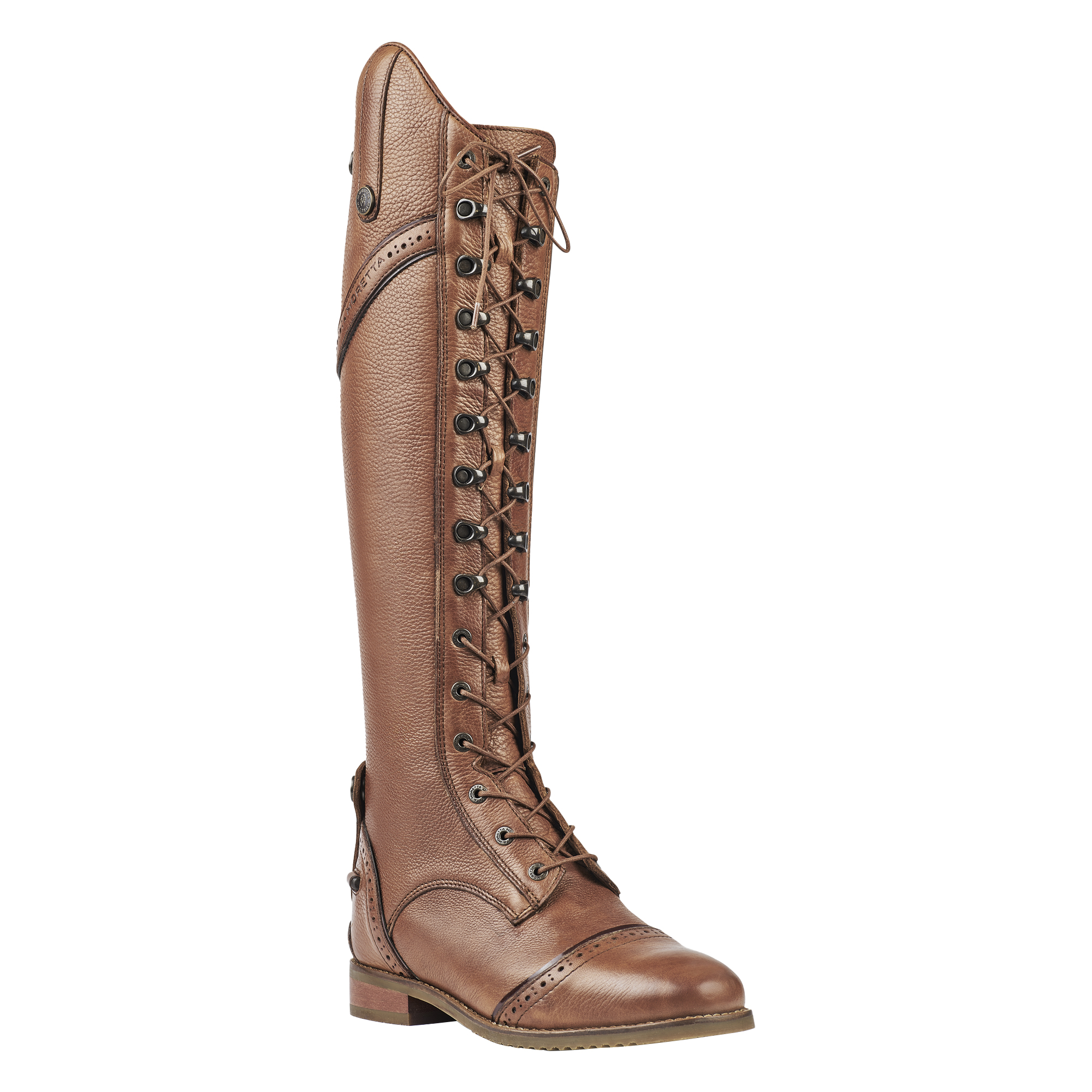 Moretta Womens/Ladies Maddalena Leather Long Riding Boots ER1479 - Picture 17 of 22