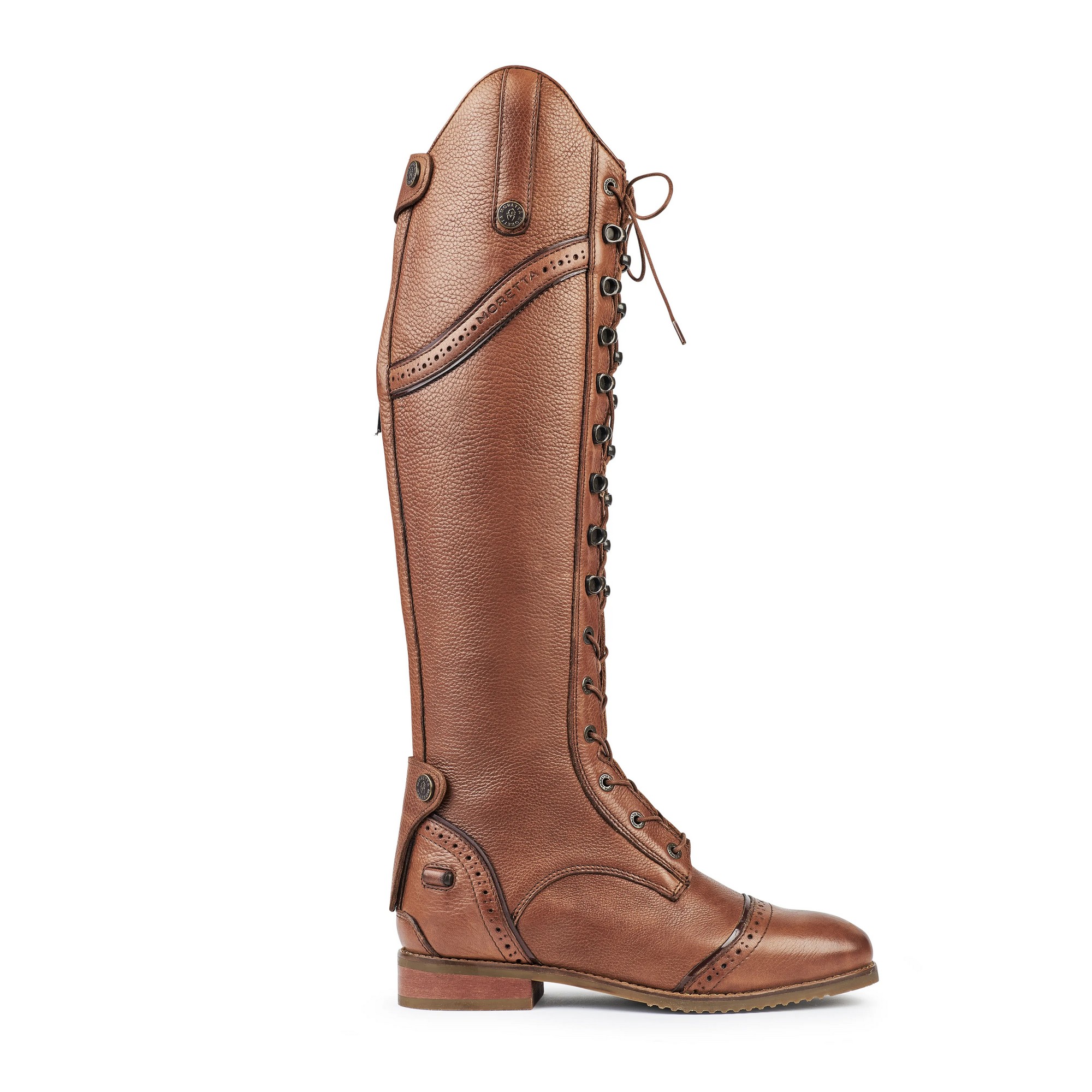Moretta Womens/Ladies Maddalena Leather Long Riding Boots ER1479 - Picture 18 of 22