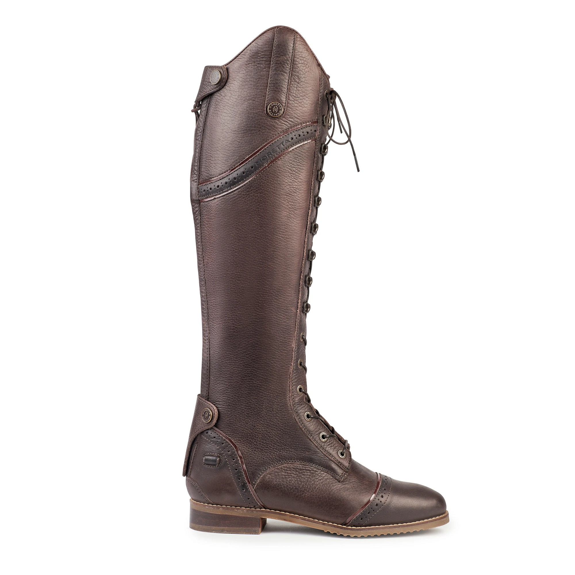 Moretta Womens/Ladies Maddalena Leather Long Riding Boots ER1479 - Picture 8 of 22