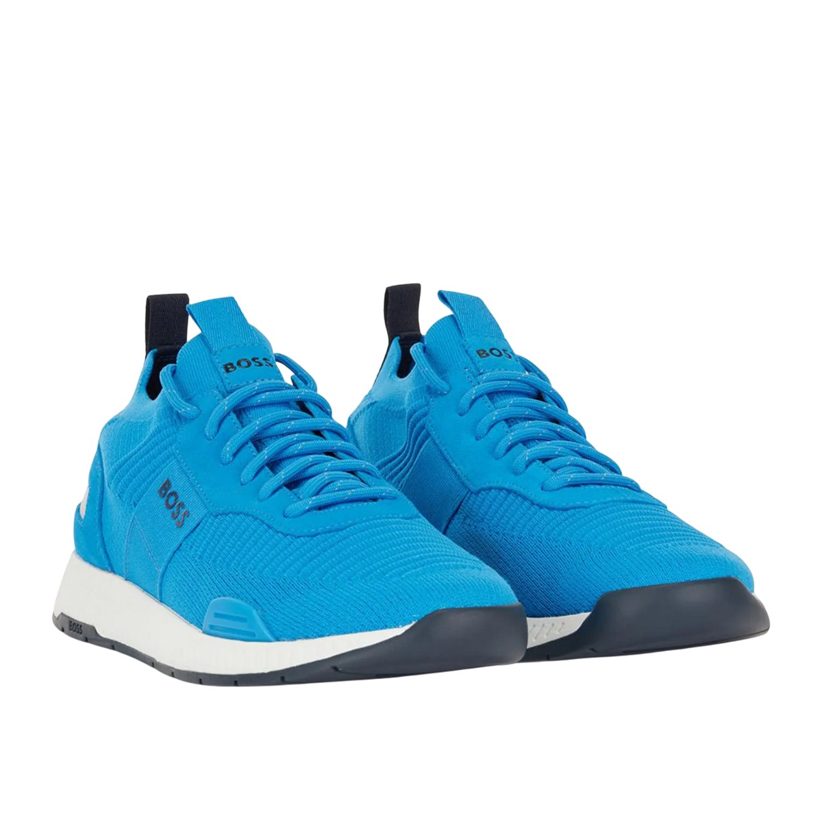 Boss Mens Titanium Suede Panel Running Trainers GT5310