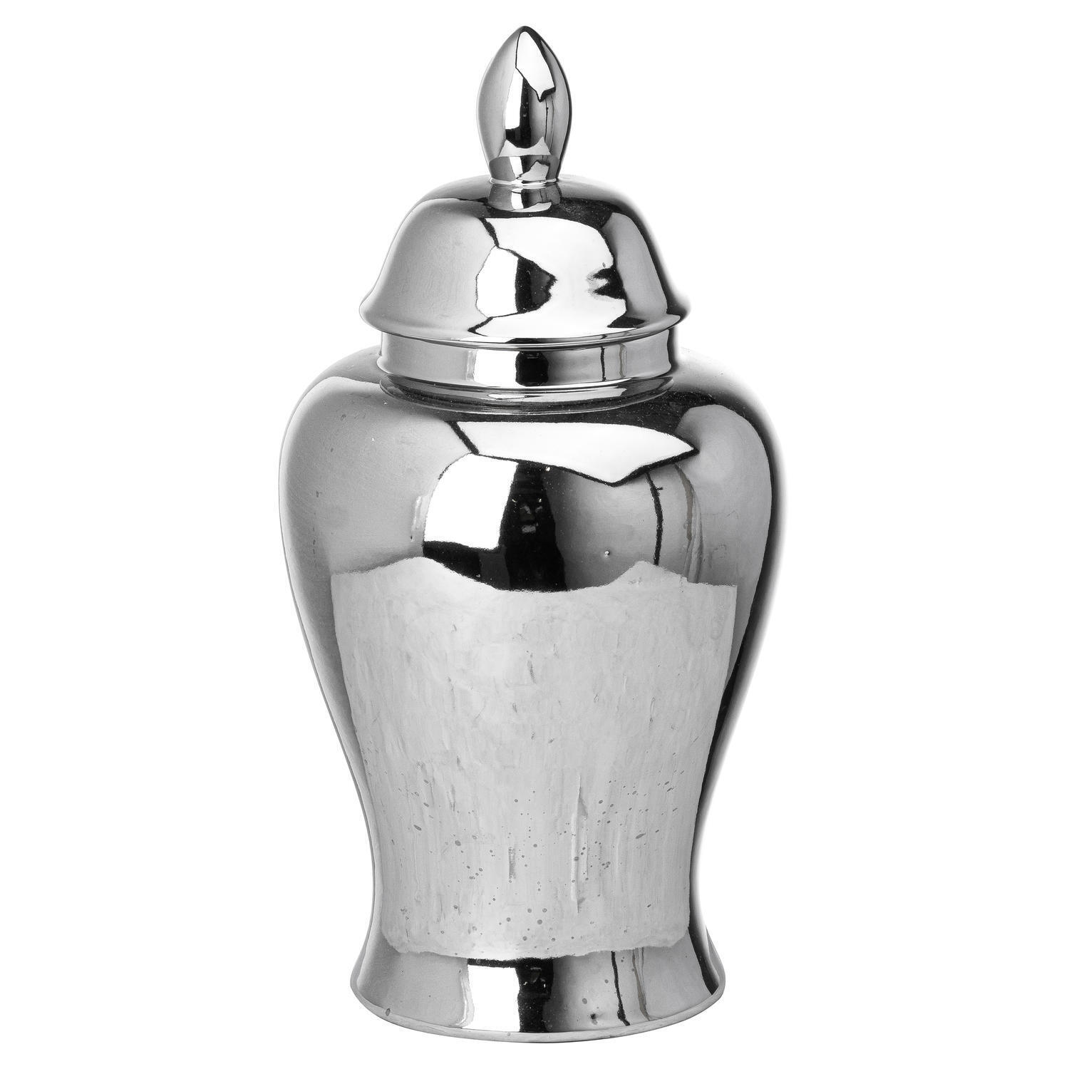 Hill Interiors Chrome Ginger Jar