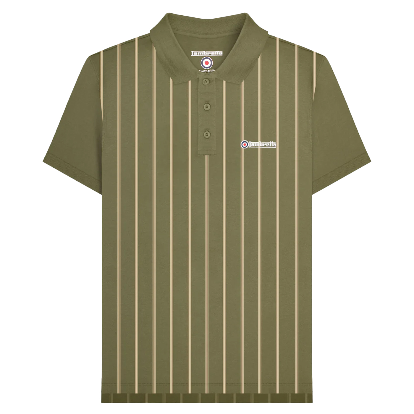 Lambretta Herren Poloshirt Nadelstreifen LB161 - Bild 4 von 9