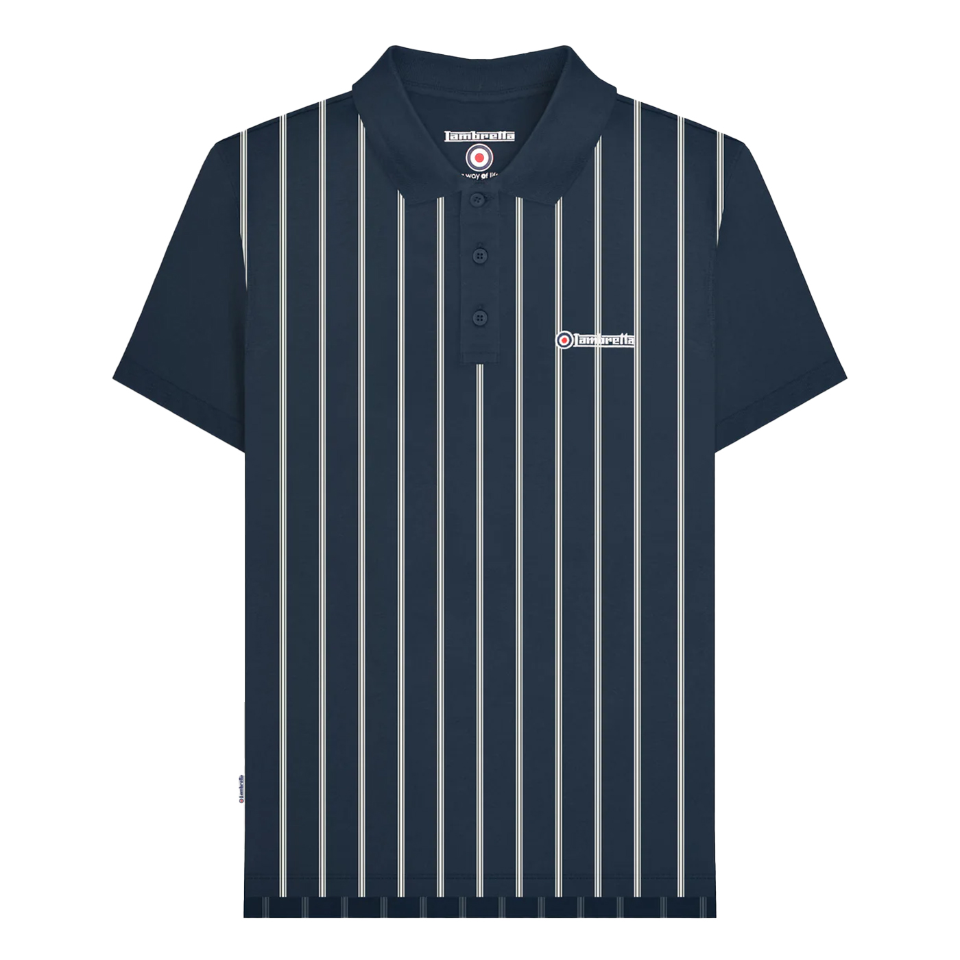 Lambretta Herren Poloshirt Nadelstreifen LB161 - Bild 7 von 9