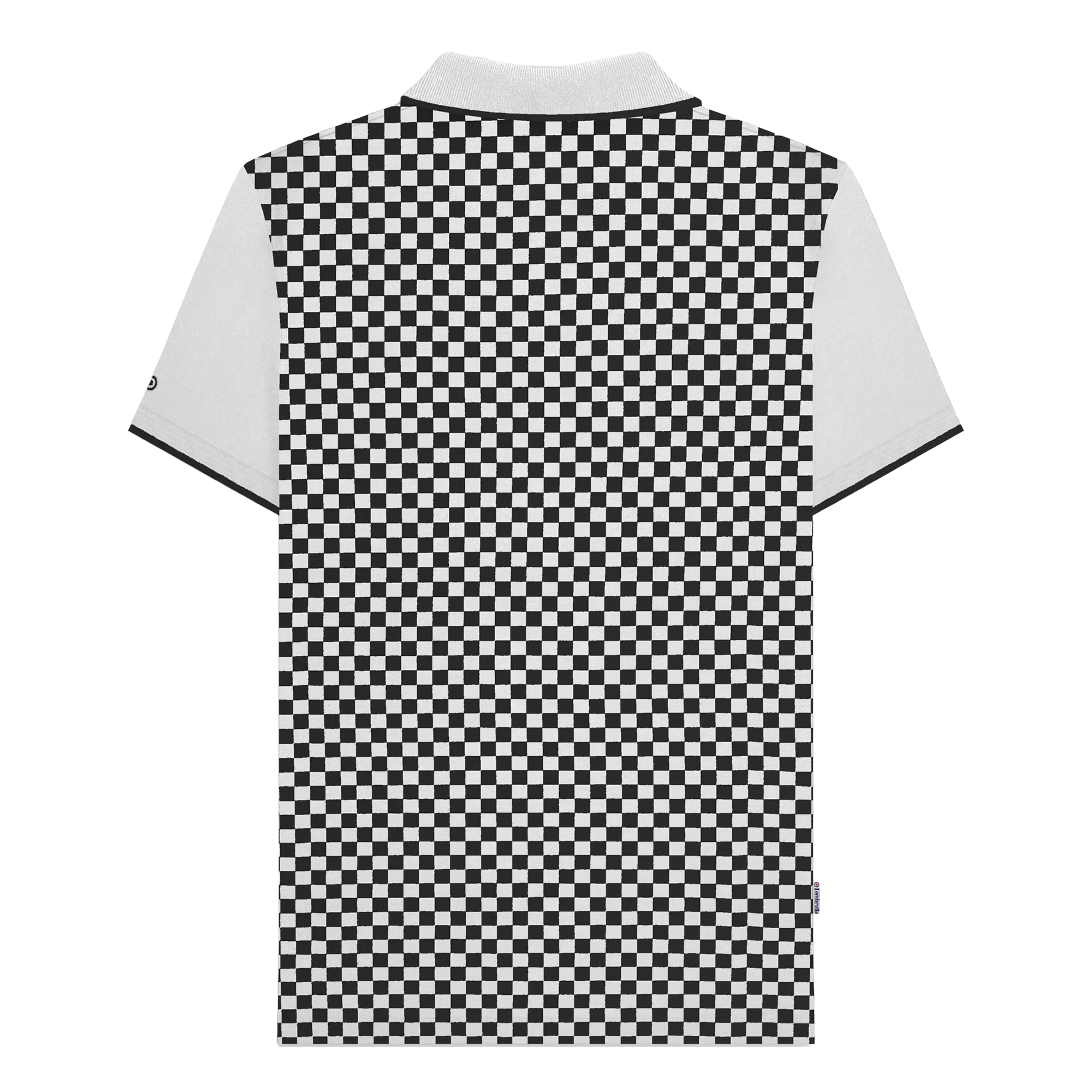 Lambretta Herren Poloshirt zweifarbig Allover Print LB174 - Bild 10 von 11