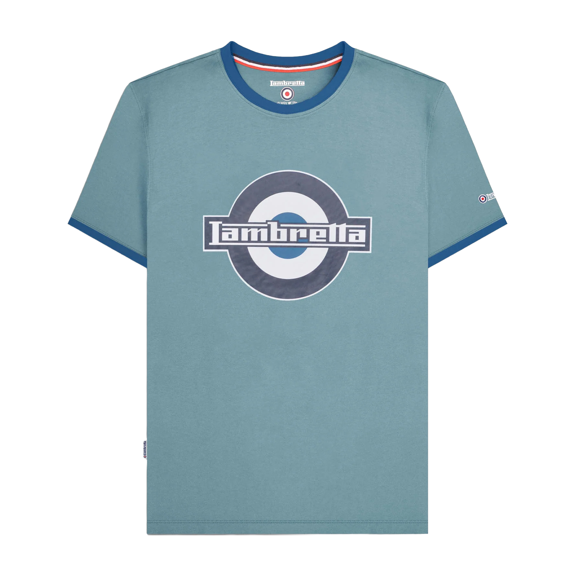 Lambretta Mens SS25 Ringer Logo T-Shirt (LB195) - Picture 11 of 13