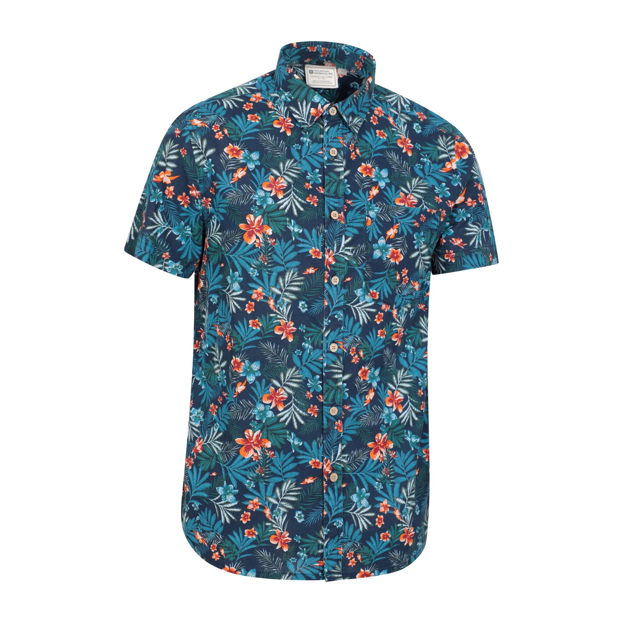 Mountain Warehouse Camicia Tropicale Maniche Corte Uomo (MW1131) - Foto 7 di 8