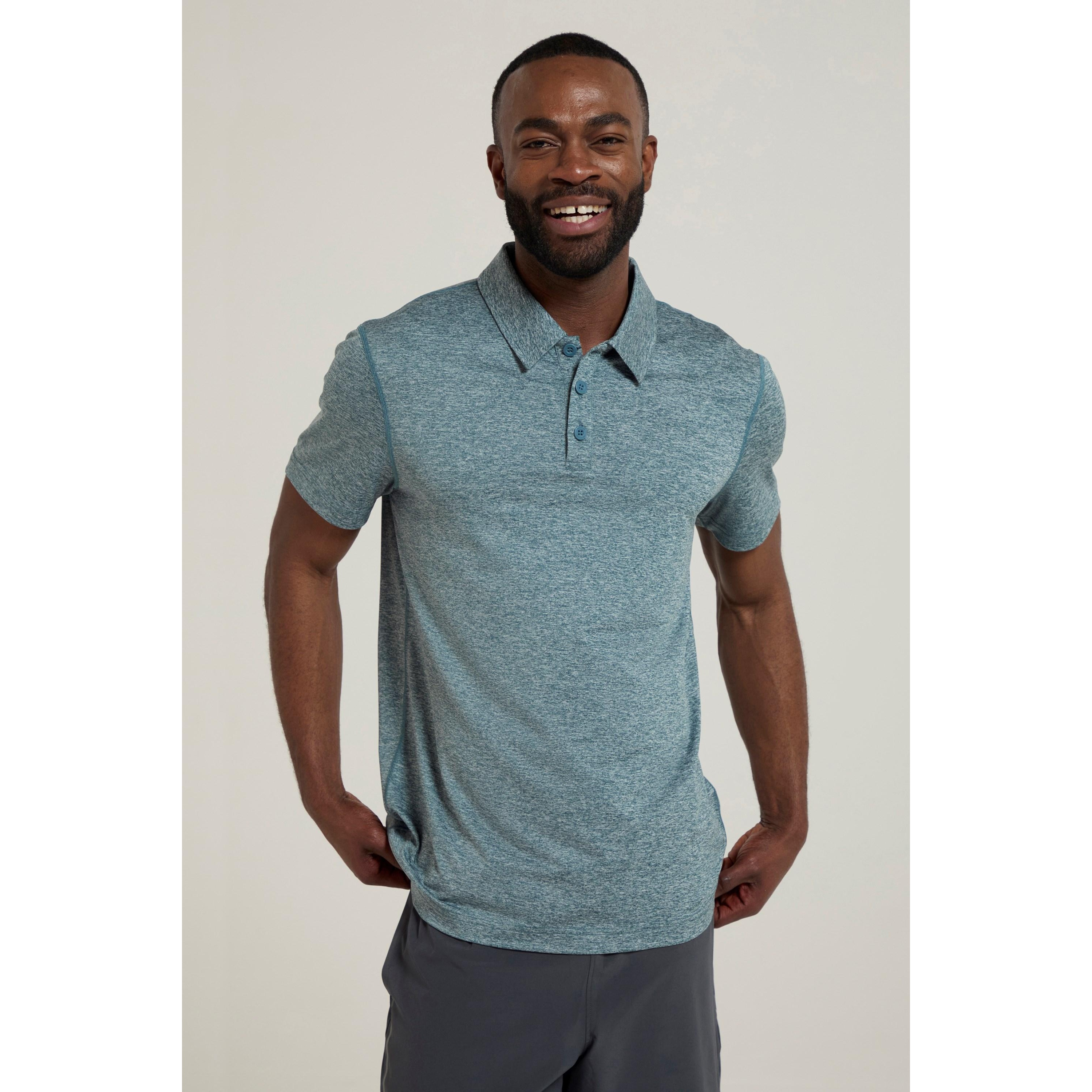 Mountain Warehouse Mens Deuce IsoCool Polo Shirt (MW889) - Picture 32 of 32