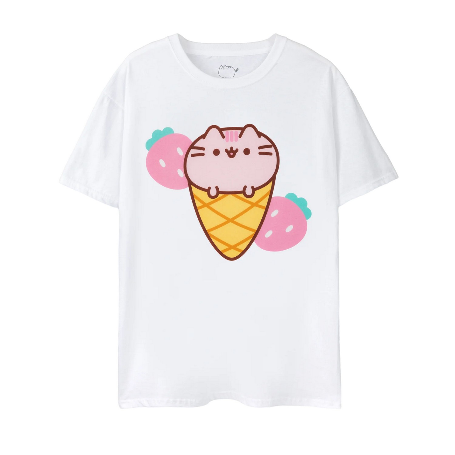 Pusheen Dam T-shirt med glassmotiv
