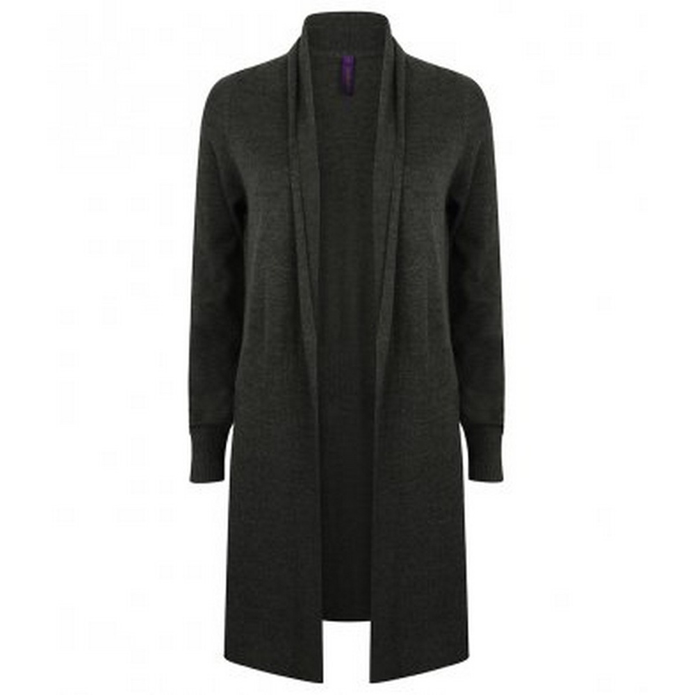 (ヘンブリー) Henbury レディース ロングライン オープン ニット カーディガン PC2960 (ブラック) Henbury Womens/Ladies Long Line Open Cardigan (PC2960) | eBay