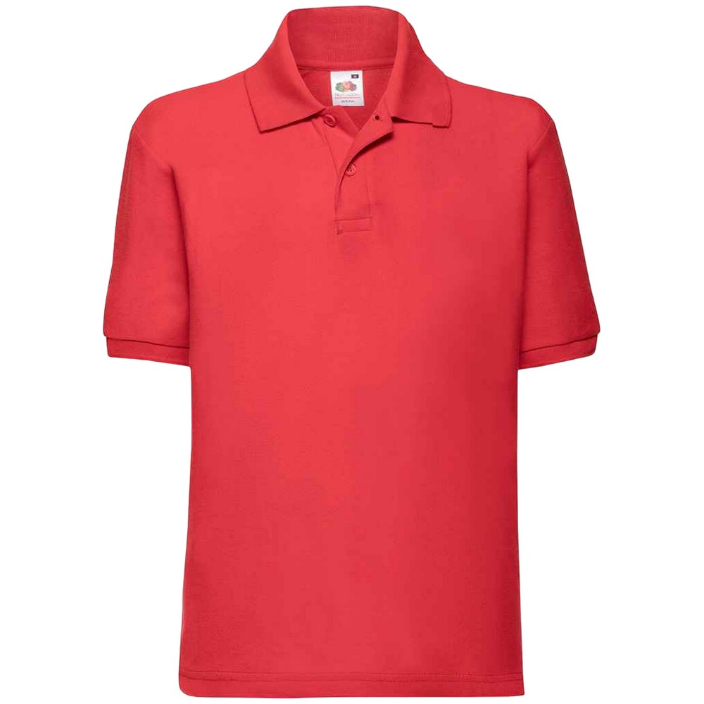 Fruit of the Loom Childrens/Kids Poly/Cotton Pique Polo Shirt (PC3885) - Picture 28 of 39