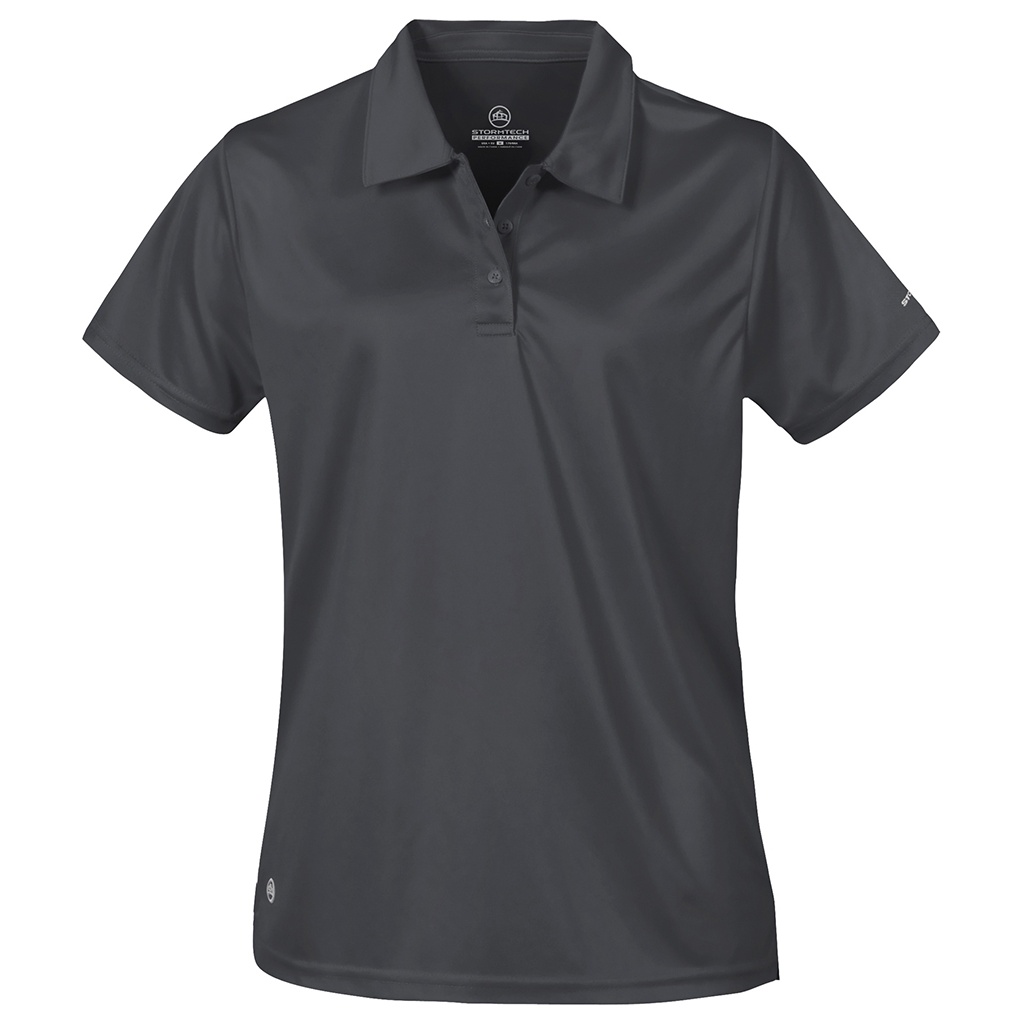 (ストームテック) Stormtech レディース Apollo 半袖 ポロシャツ トップス PC4469 (グラファイトグレー) Stormtech Womens/Ladies Apollo Polo Shirt (PC4469) | eBay