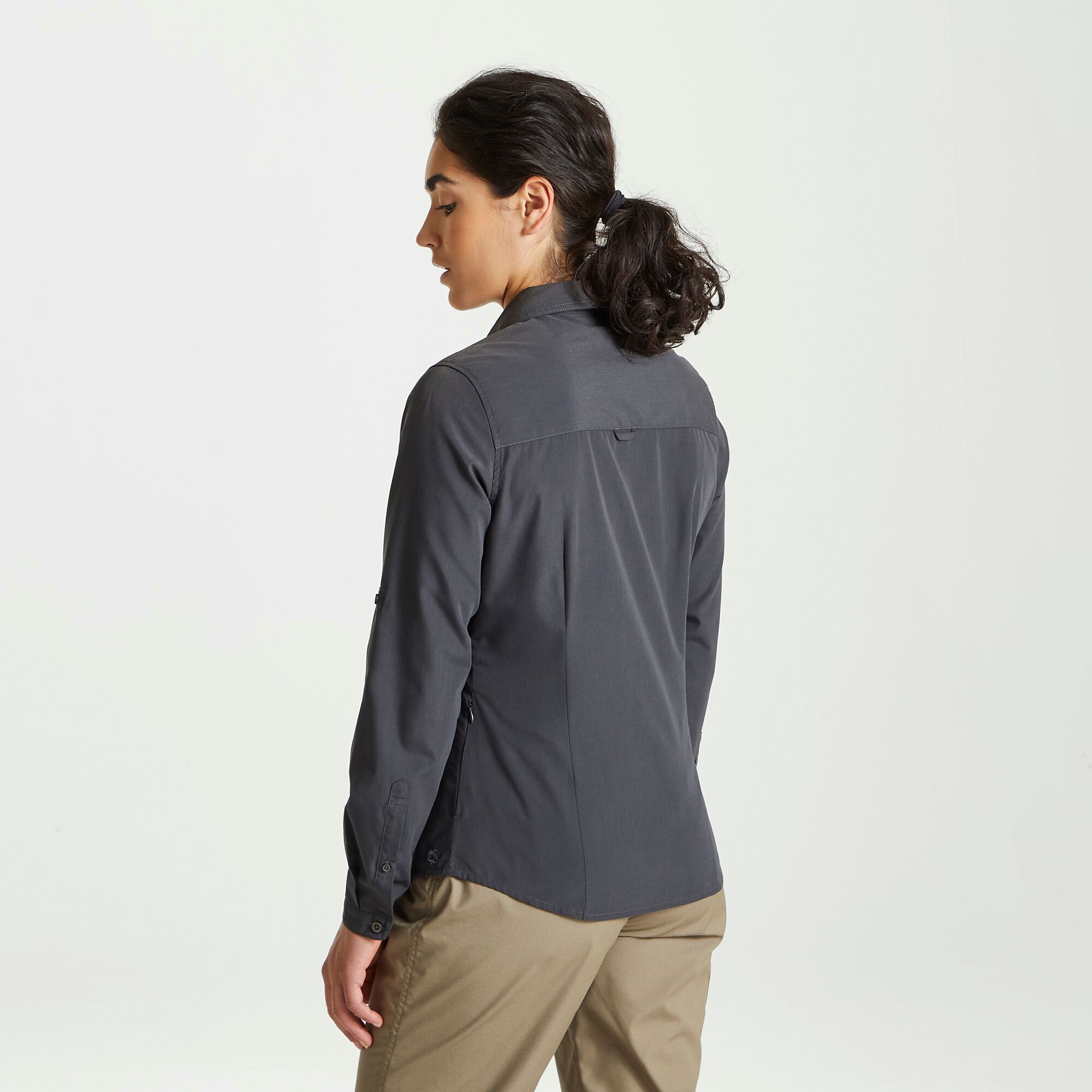 (クラグホッパーズ) Craghoppers レディース Expert Kiwi 半袖 アウトドアシャツ トップス PC4535 (ブラック) Expert Womens Kiwi Long Sleeved Shirt - Black | Craghoppers UK