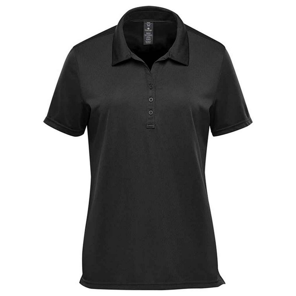 (ストームテック) Stormtech レディース Treeline パフォーマンス 半袖 ポロシャツ トップス PC5015 (ブラック) Stormtech Womens/Ladies Treeline Performance Polo Shirt