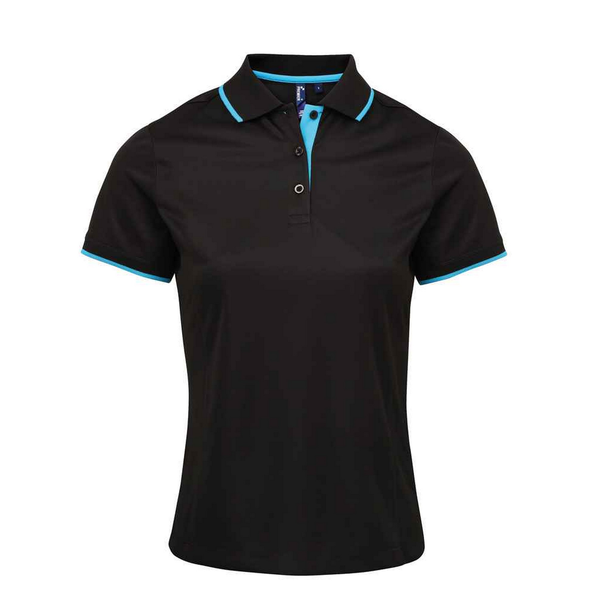 Premier Damen/Ladies Coolchecker Kontrast Piqué Polo Shirt PC5459 - Bild 17 von 34