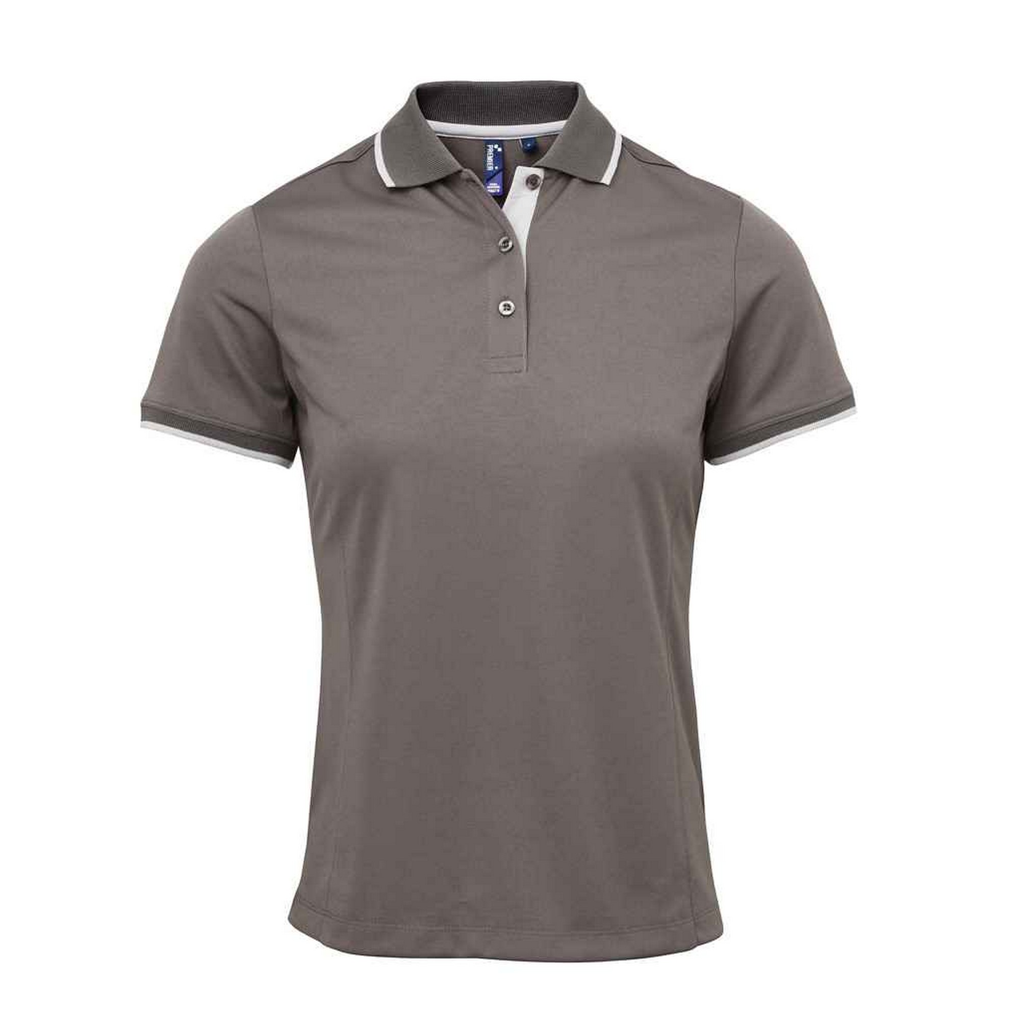 Premier Damen/Ladies Coolchecker Kontrast Piqué Polo Shirt PC5459 - Bild 23 von 34
