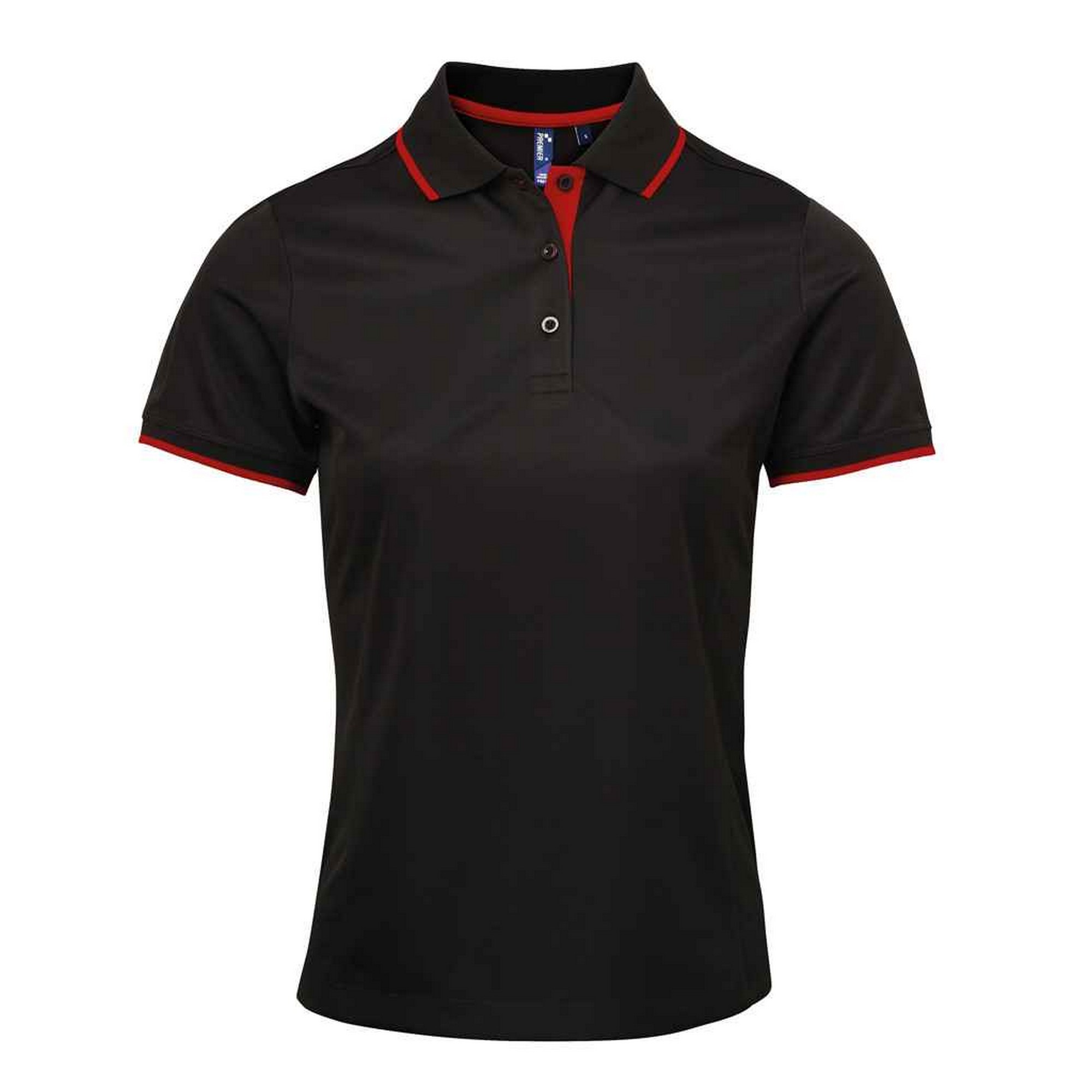 Premier Damen/Ladies Coolchecker Kontrast Piqué Polo Shirt PC5459 - Bild 11 von 34