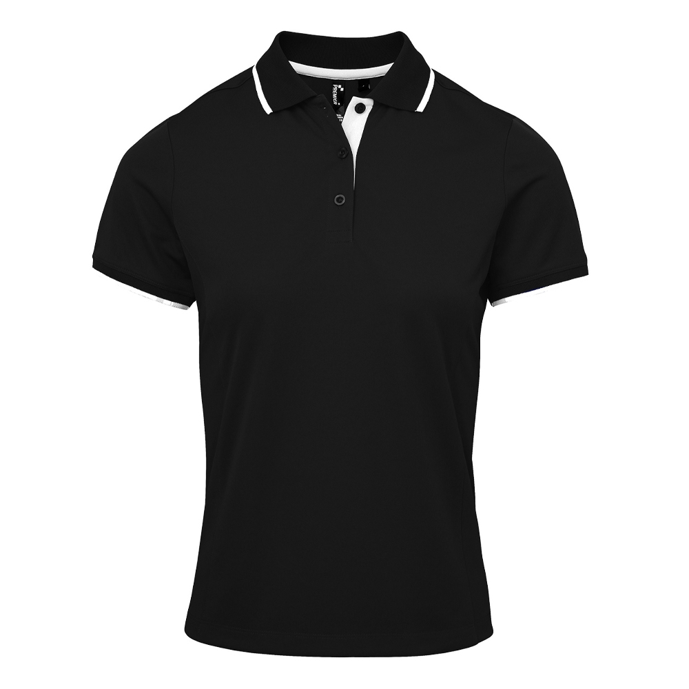Premier Damen/Ladies Coolchecker Kontrast Piqué Polo Shirt PC5459 - Bild 20 von 34