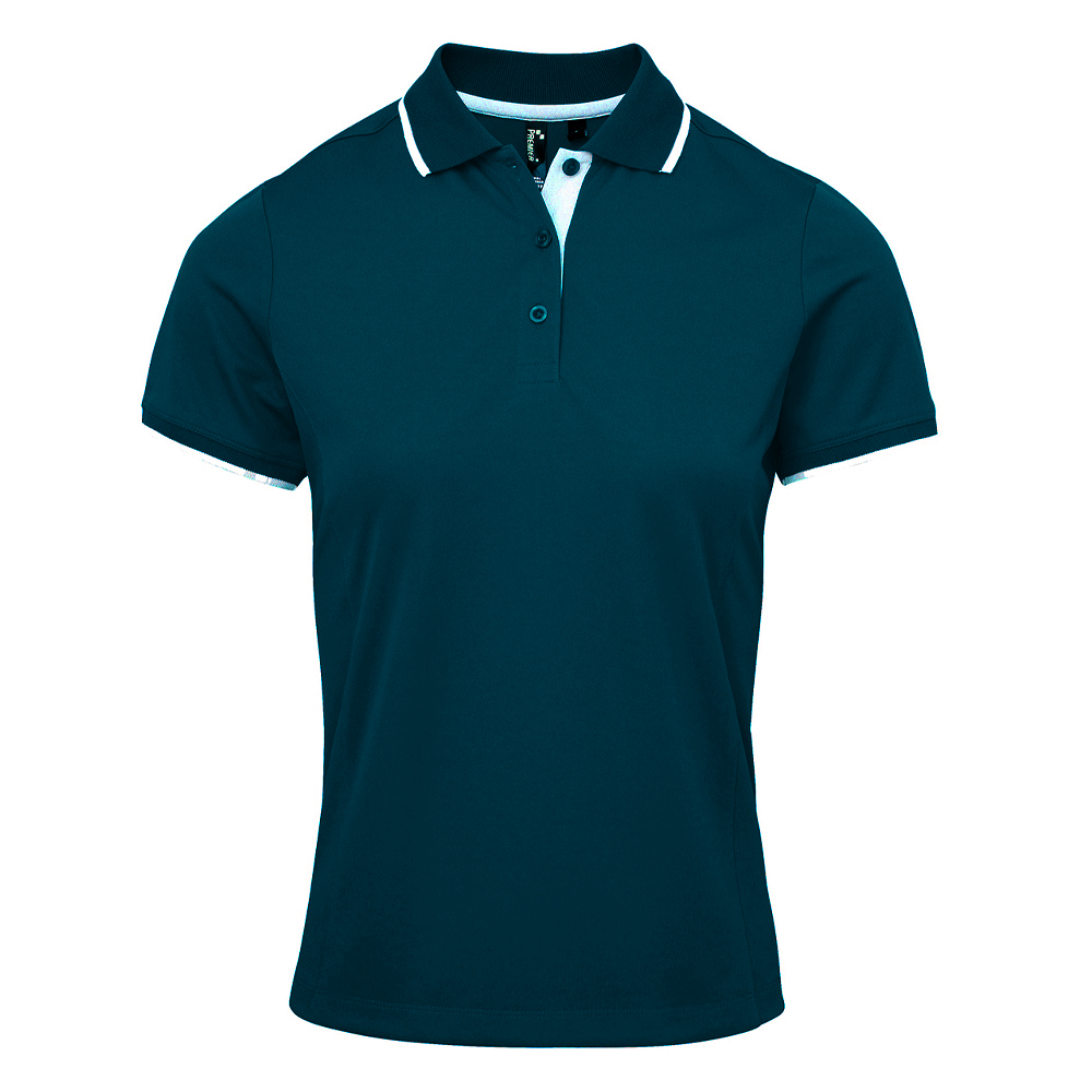 Premier Damen/Ladies Coolchecker Kontrast Piqué Polo Shirt PC5459 - Bild 26 von 34