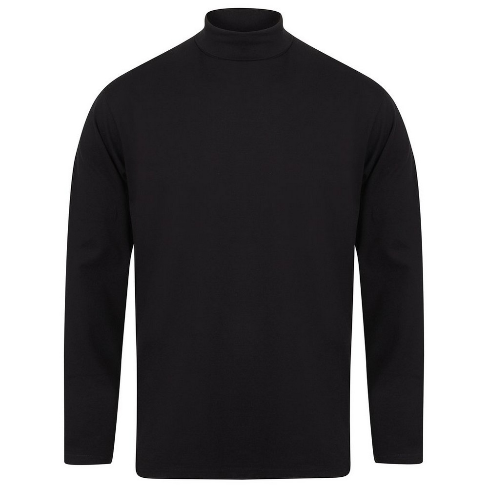 Henbury Mens Roll Neck Long-Sleeved Top PC5985 - Picture 4 of 7
