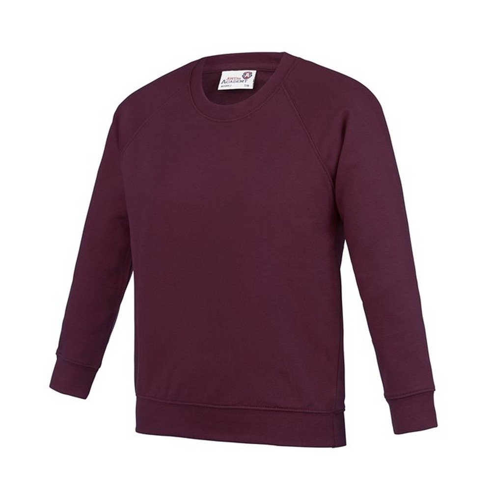 Awdis Childrens/Kids Academy Raglan Sweatshirt (PC7093) - Picture 3 of 23