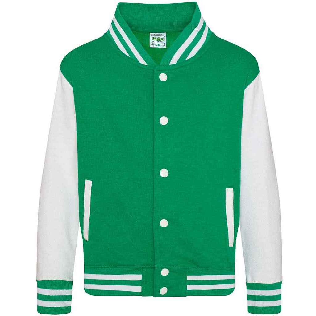 Awdis Childrens/Kids Varsity Jacket (PC7314) - Picture 10 of 18