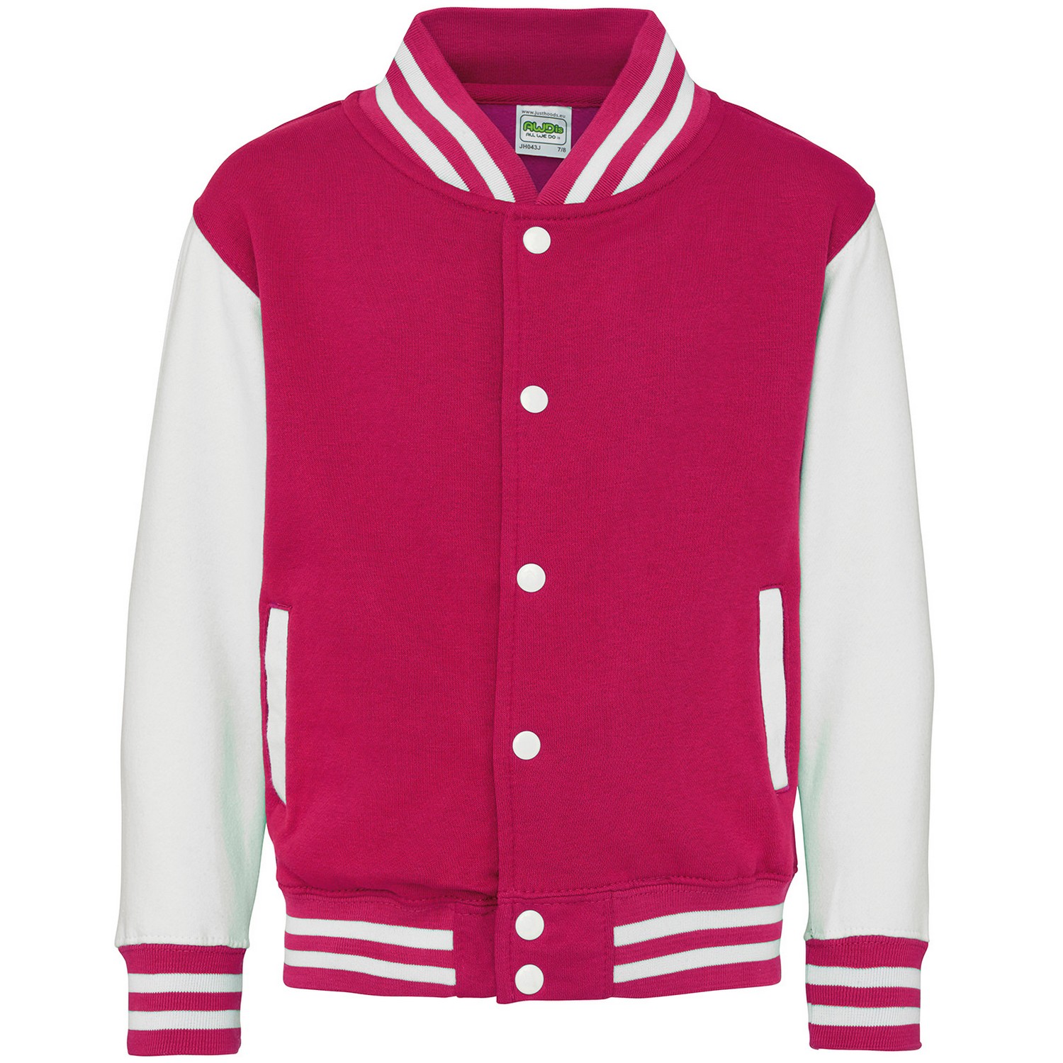 Awdis Childrens/Kids Varsity Jacket (PC7314) - Picture 5 of 18