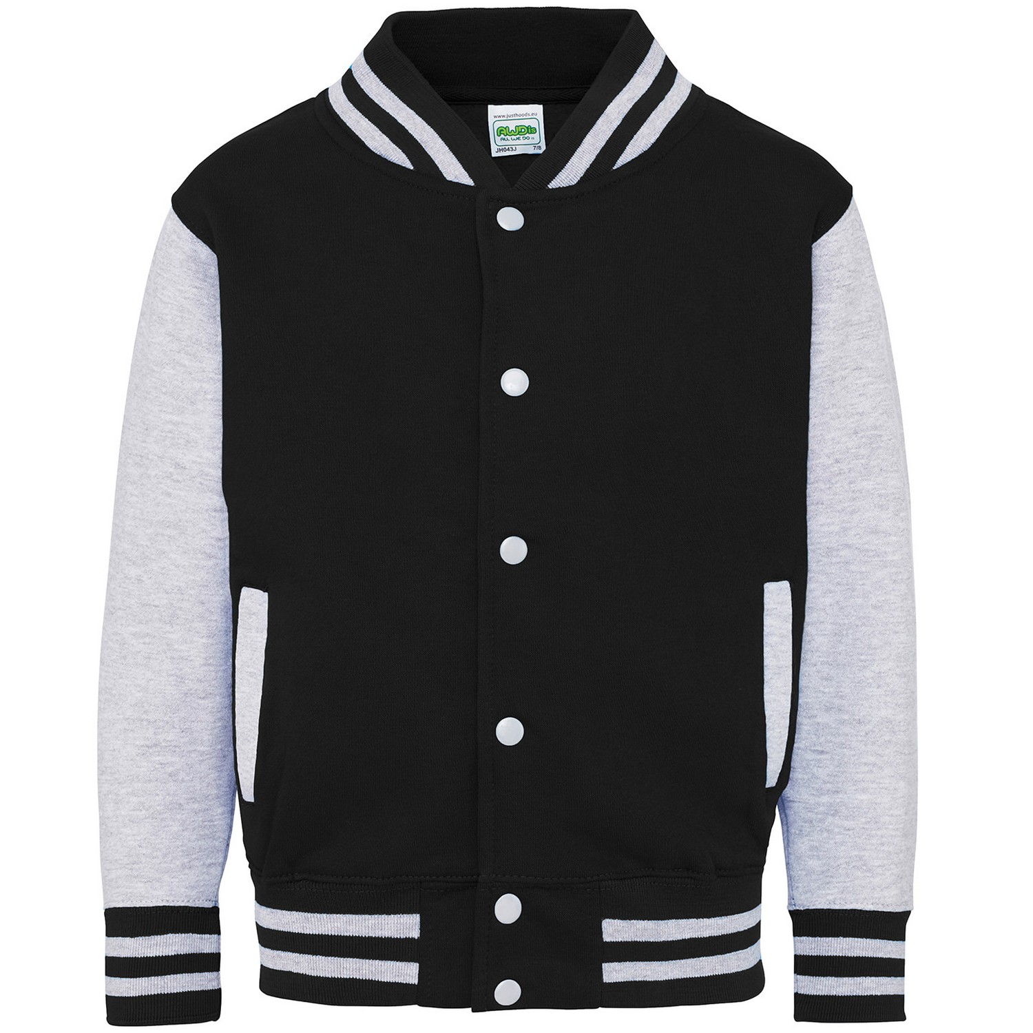 Awdis Childrens/Kids Varsity Jacket (PC7314) - Picture 8 of 18