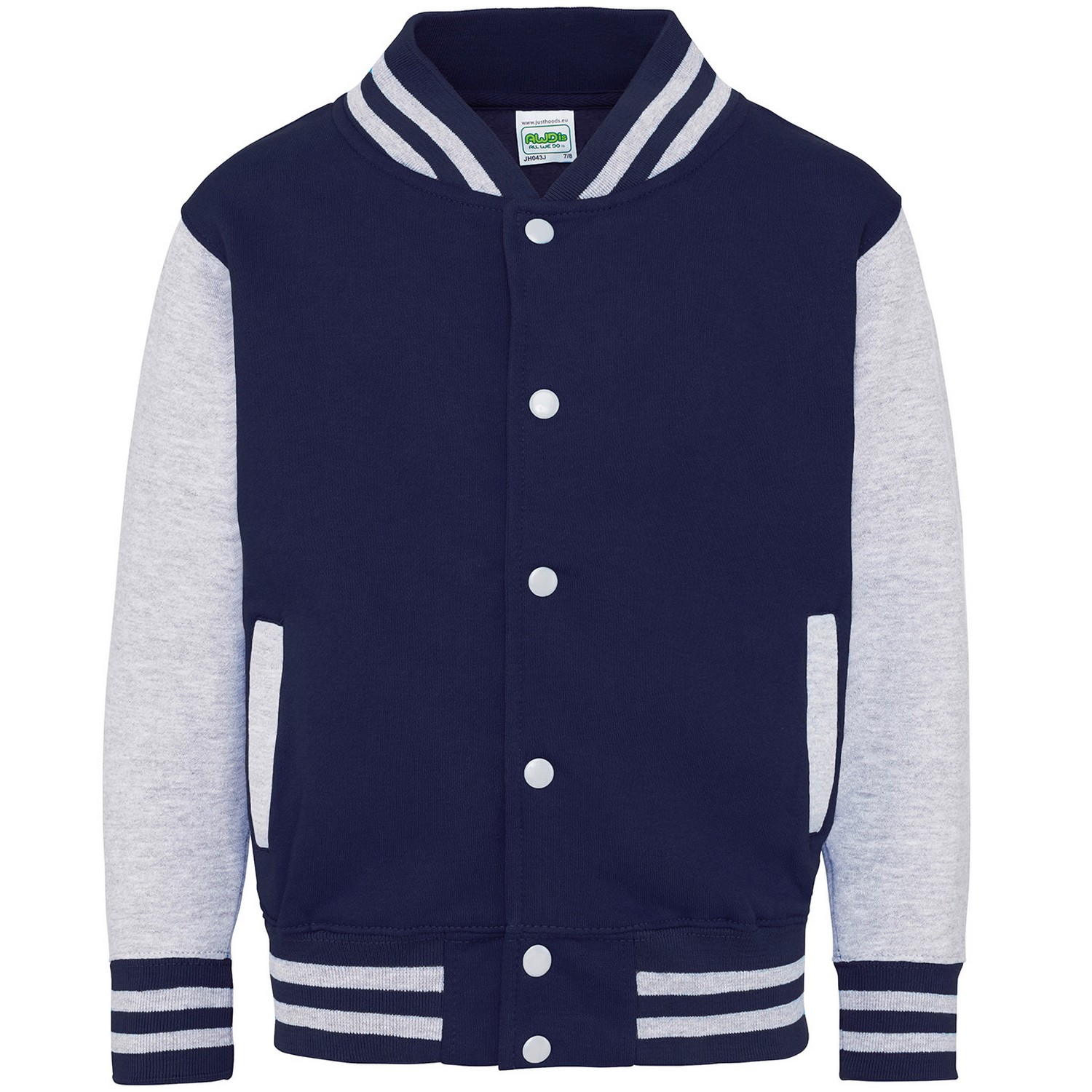 Awdis Childrens/Kids Varsity Jacket (PC7314) - Picture 12 of 18